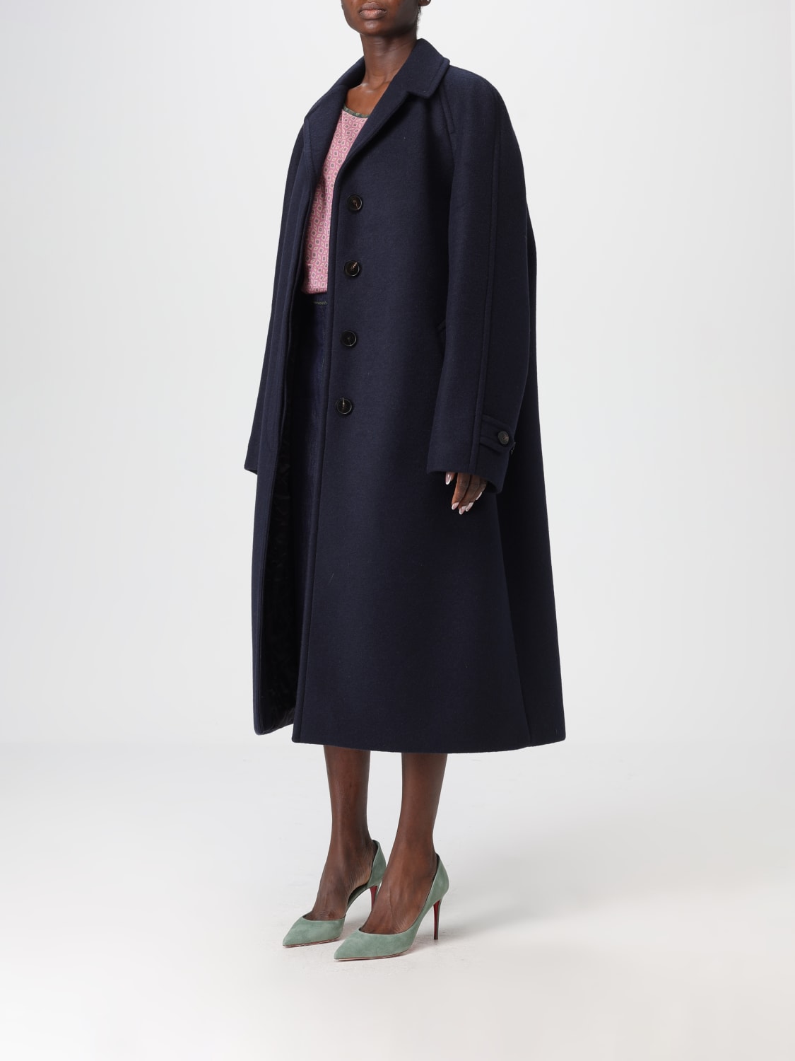 DRIES VAN NOTEN ABRIGO: Abrigo mujer Dries Van Noten, Azul Marino - Img 4