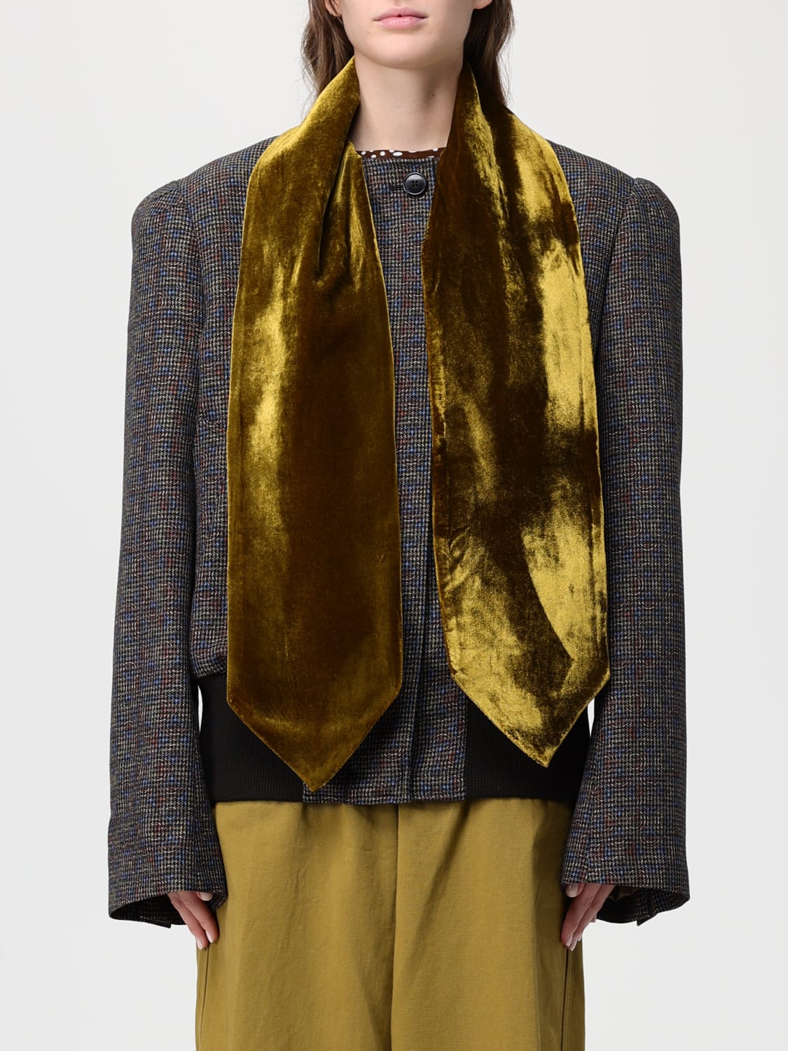 DRIES VAN NOTEN COAT: Blazer woman Dries Van Noten, Kaki - Img 1