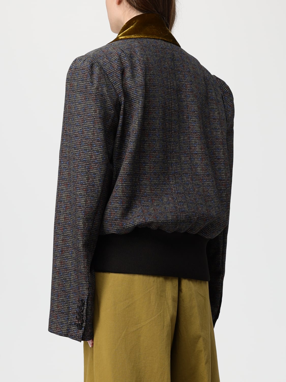 DRIES VAN NOTEN COAT: Blazer woman Dries Van Noten, Kaki - Img 3