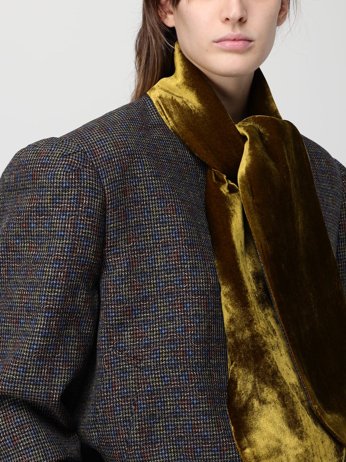 DRIES VAN NOTEN COAT: Blazer woman Dries Van Noten, Kaki - Img 5