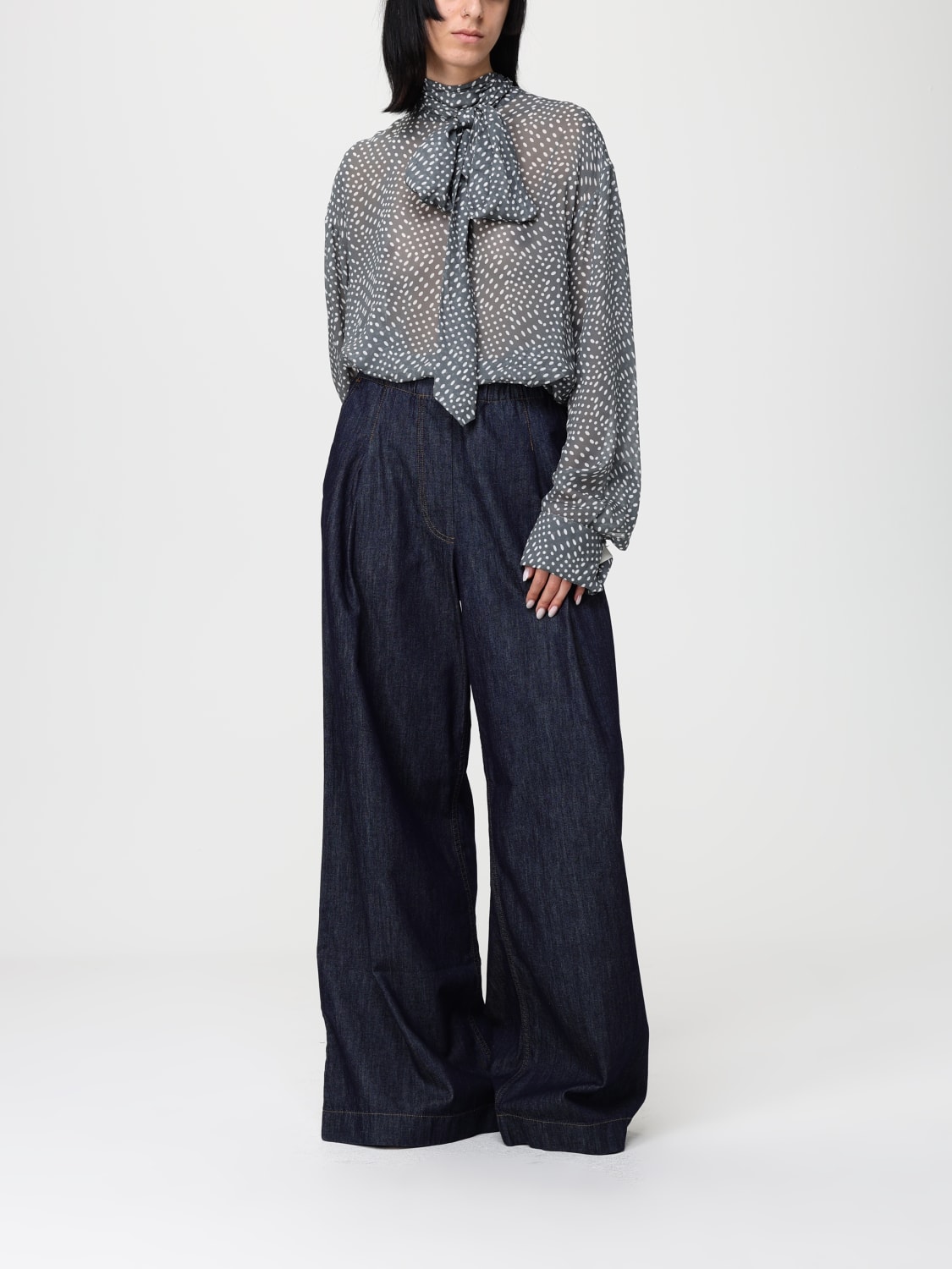 DRIES VAN NOTEN PANTALONES: Pantalones mujer Dries Van Noten, Índigo - Img 2