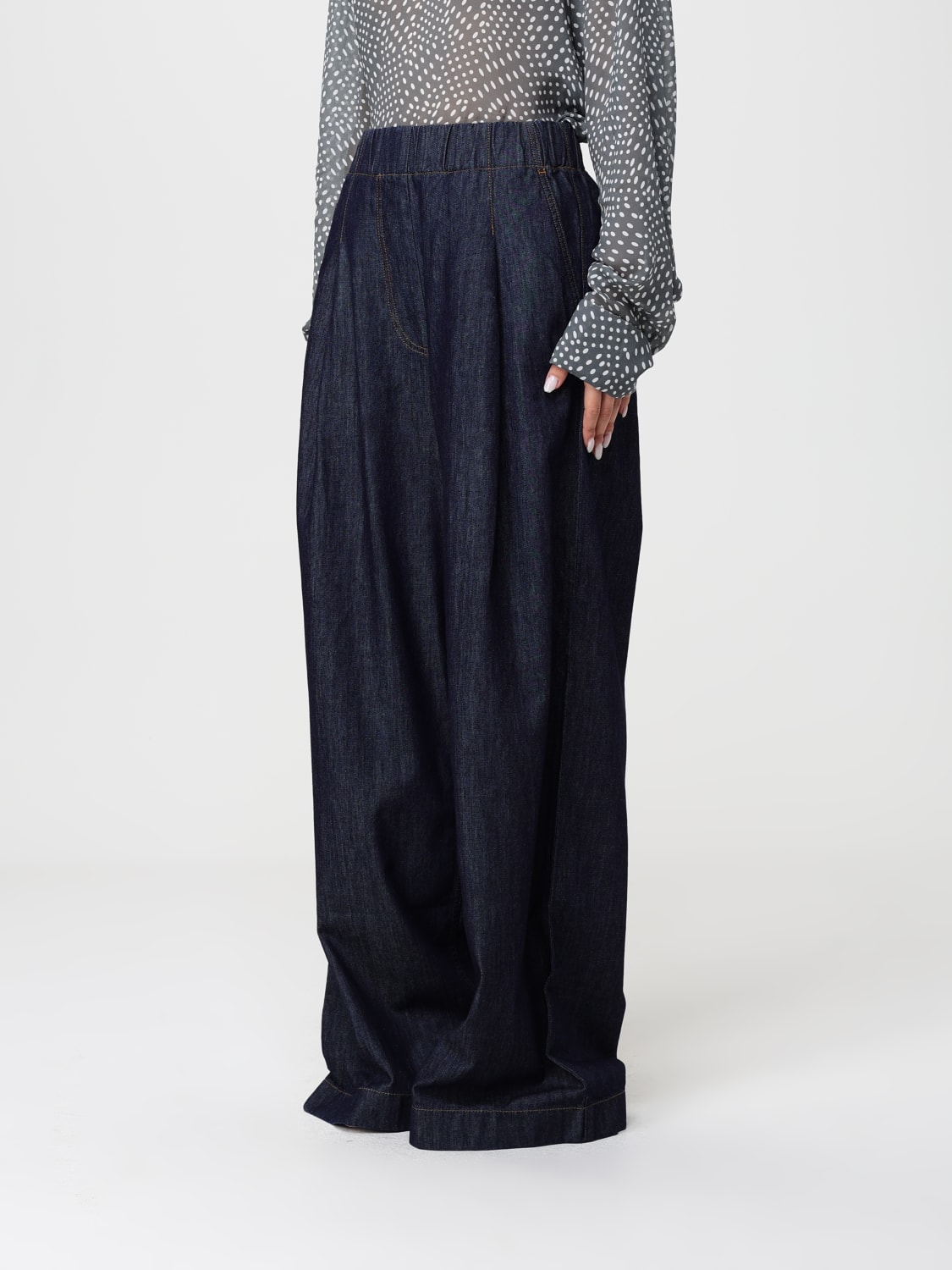 DRIES VAN NOTEN PANTALONES: Pantalones mujer Dries Van Noten, Índigo - Img 4