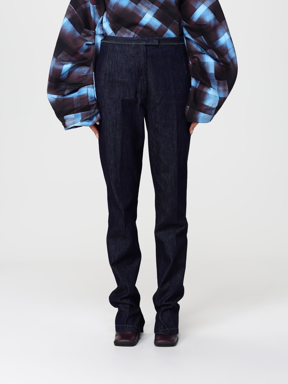 DRIES VAN NOTEN JEANS: Hose damen Dries Van Noten, Indigo - Img 1