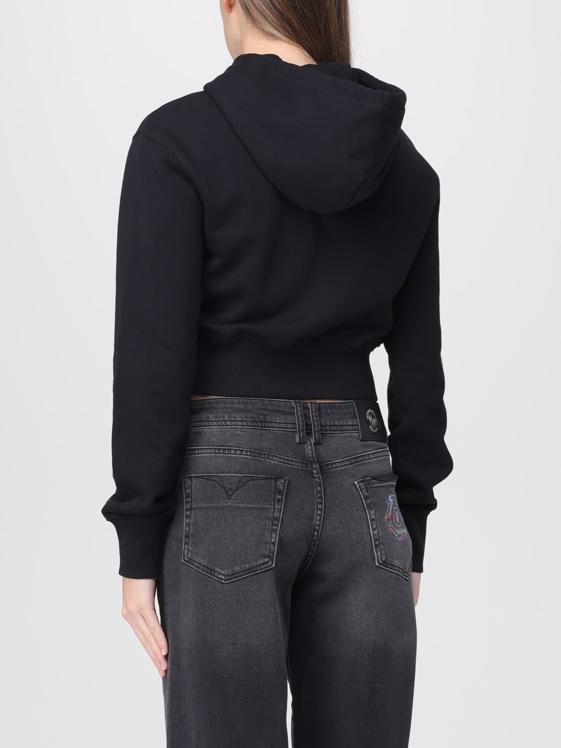 VERSACE JEANS COUTURE SWEAT-SHIRT: Pull femme Versace Jeans Couture, Noir - Img 2