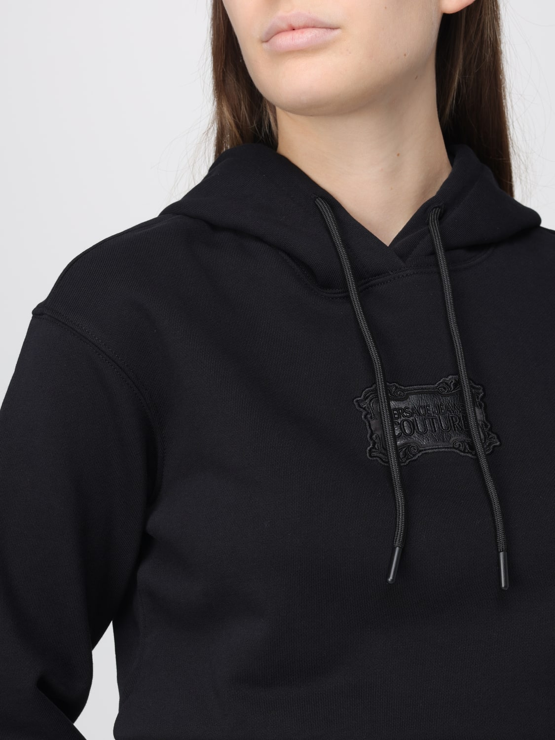 VERSACE JEANS COUTURE SWEAT-SHIRT: Pull femme Versace Jeans Couture, Noir - Img 3