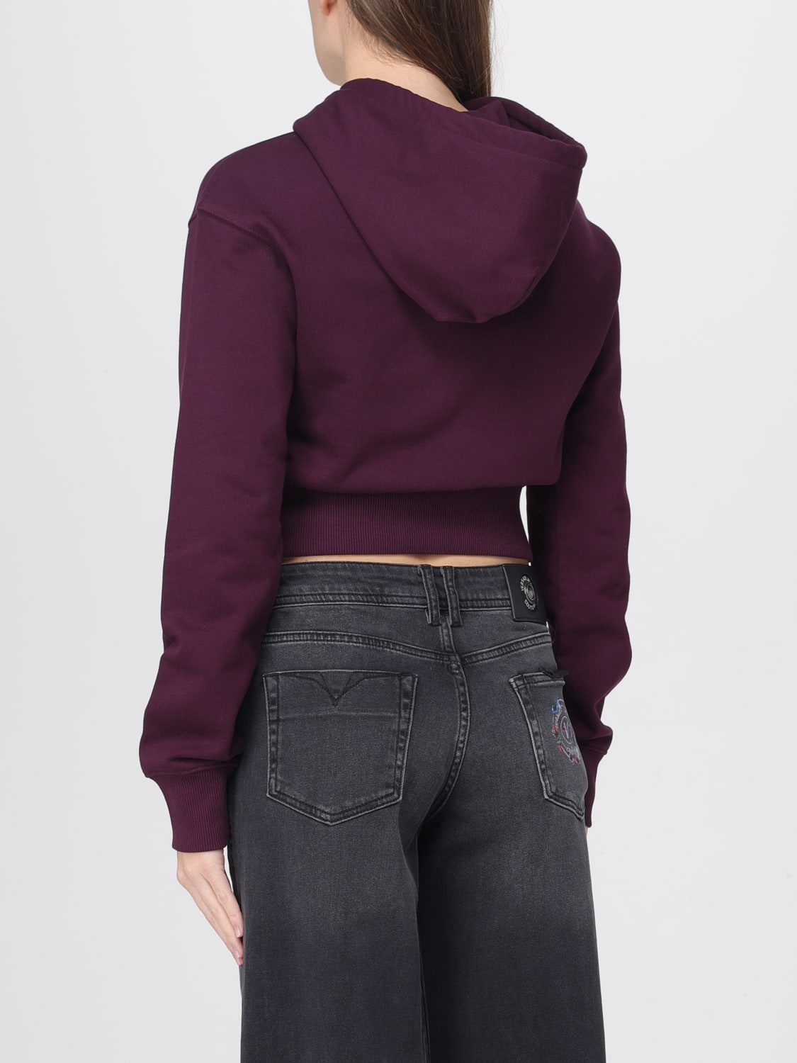 VERSACE JEANS COUTURE SWEATSHIRT: Sweater woman Versace Jeans Couture, Violet - Img 2