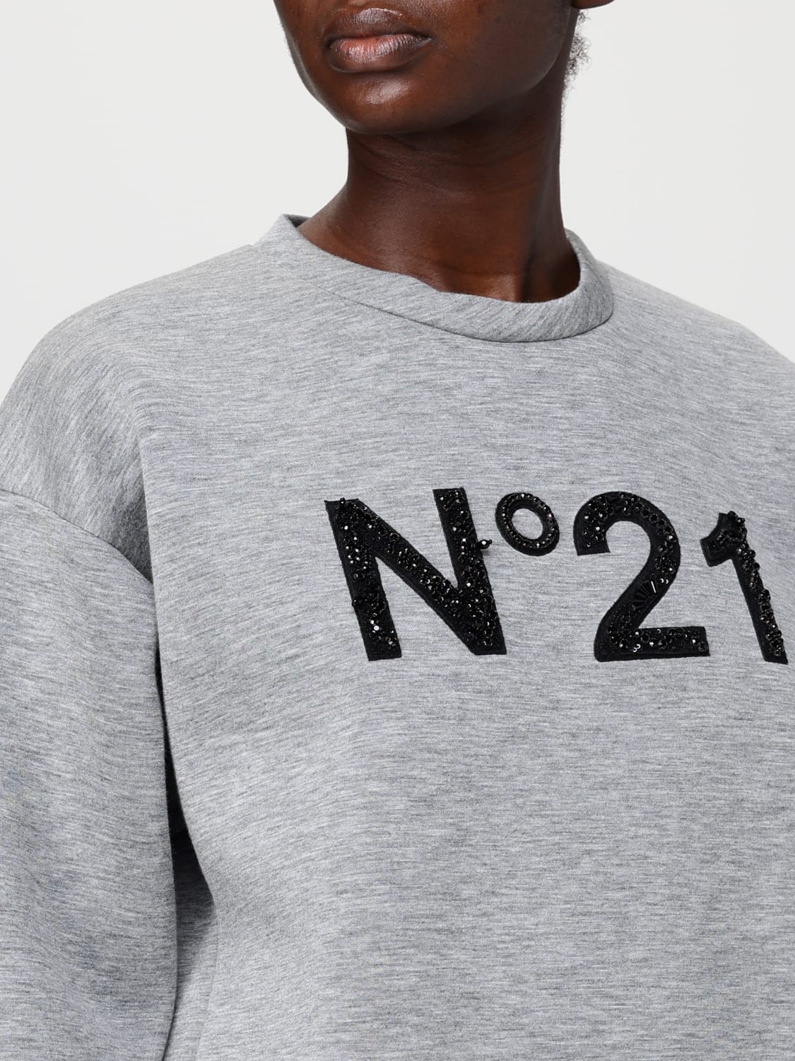 N° 21 SWEATSHIRT: Sweatshirt damen N° 21, Grau - Img 4
