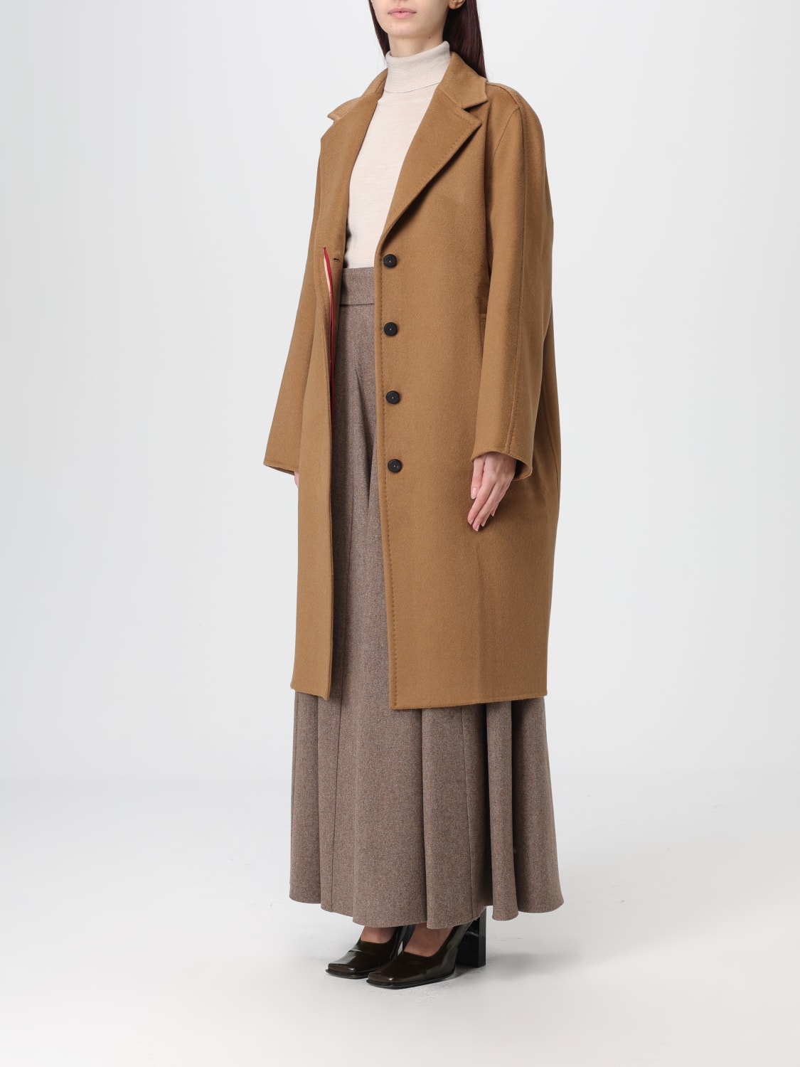 MAX MARA COAT: Coat woman Max Mara, Cream - Img 4
