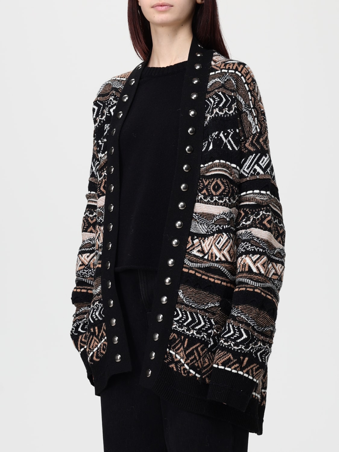 LANEUS SWEATER: Sweater woman Laneus, Camel - Img 3