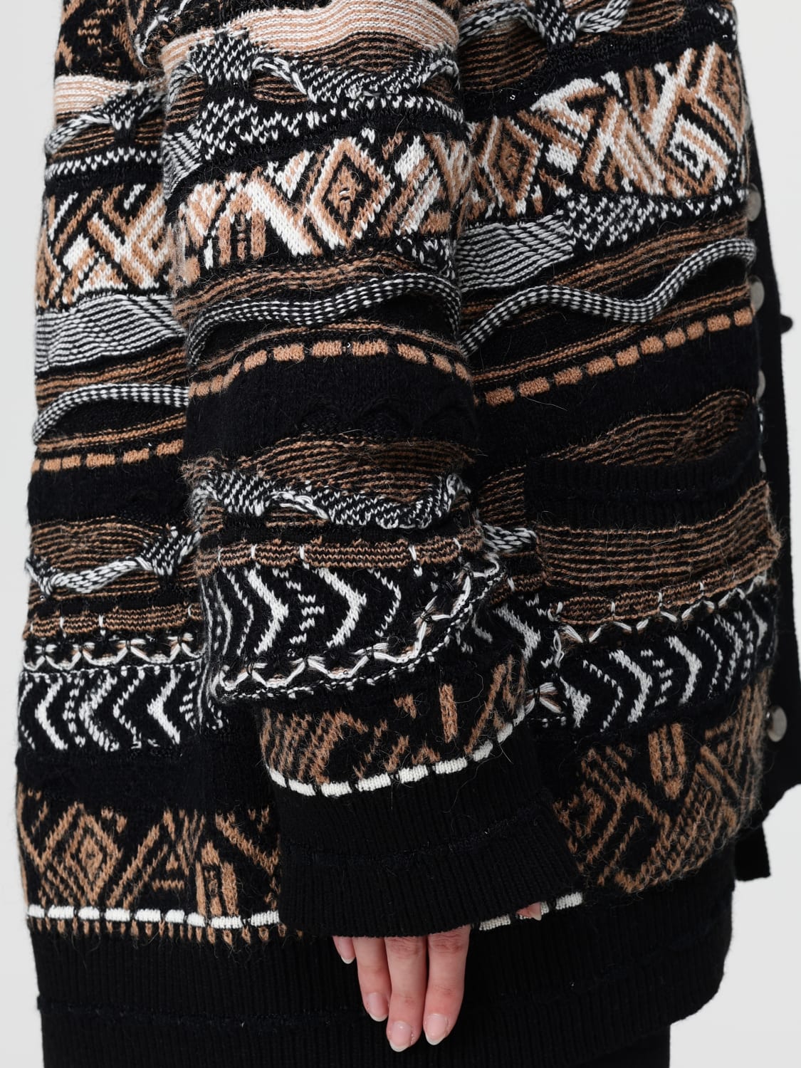 LANEUS SWEATER: Sweater woman Laneus, Camel - Img 4