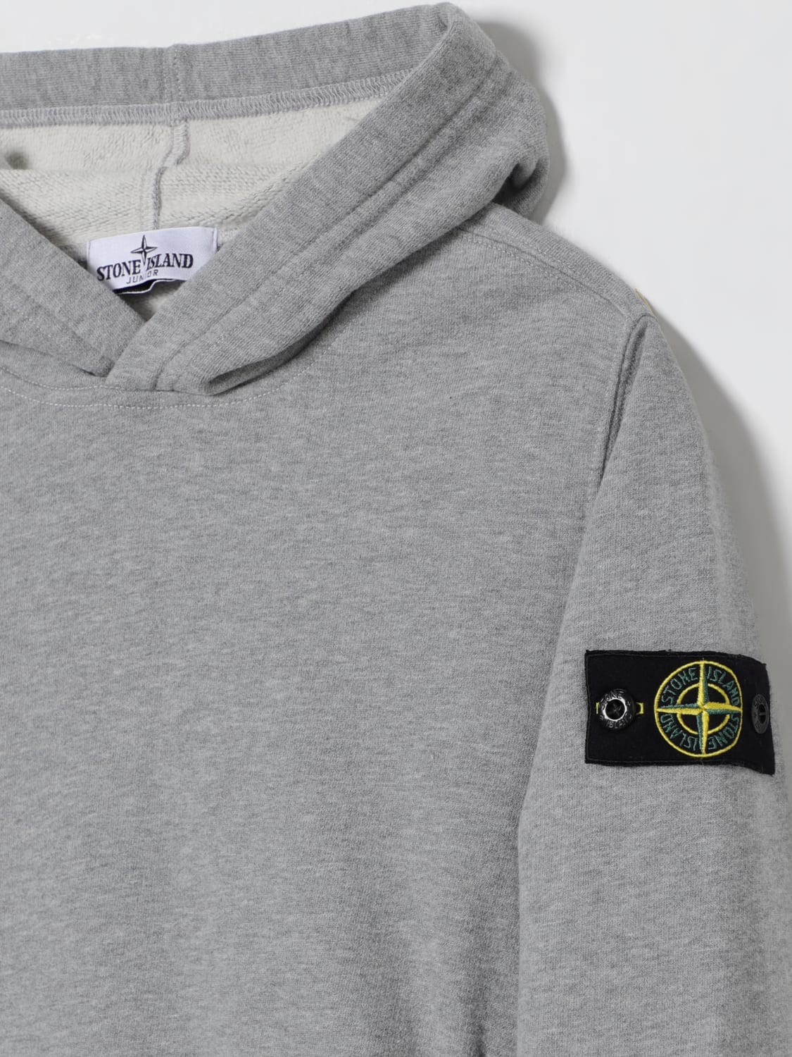 STONE ISLAND JUNIOR SWEATER: Sweater kids Stone Island Junior, Grey - Img 3