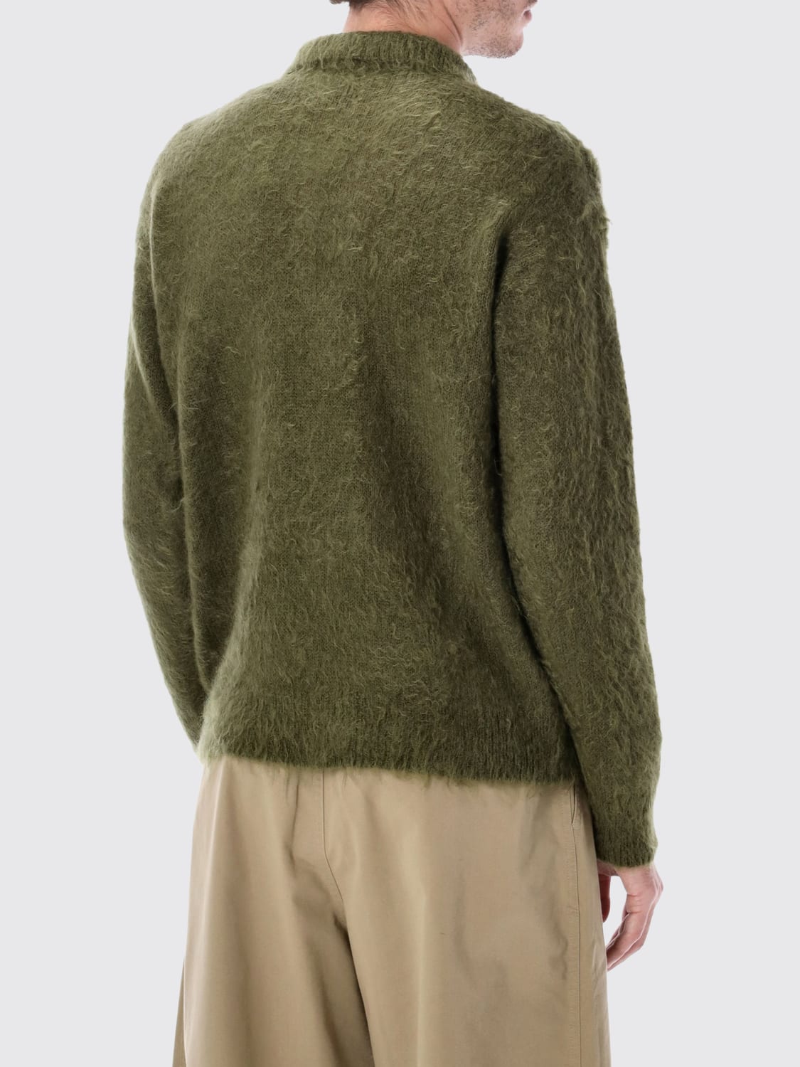 AURALEE POLO SHIRT: Sweater men Auralee, Green - Img 2