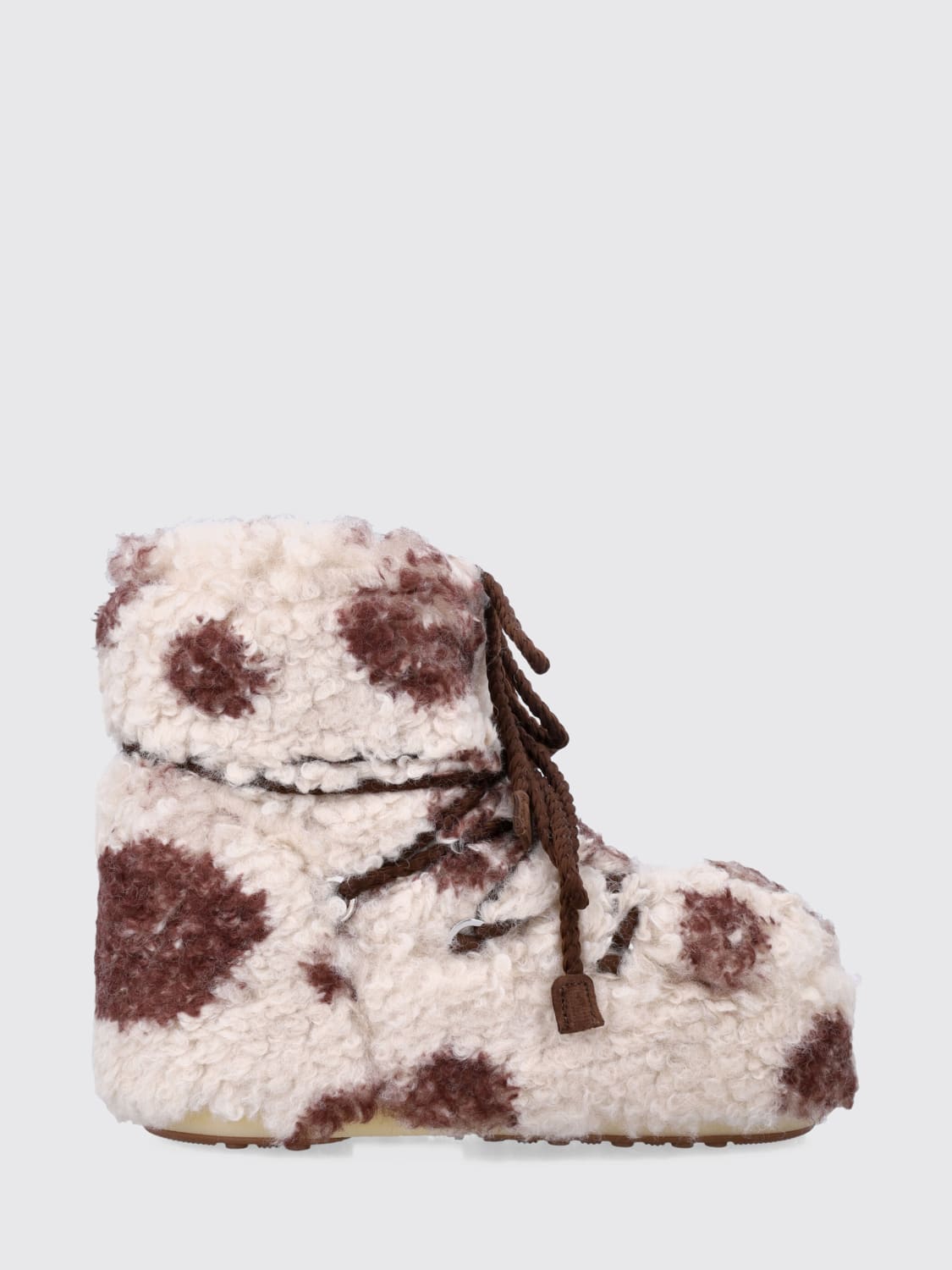 MOON BOOT BOOTS: Flat ankle boot woman Moon Boot, White - Img 1