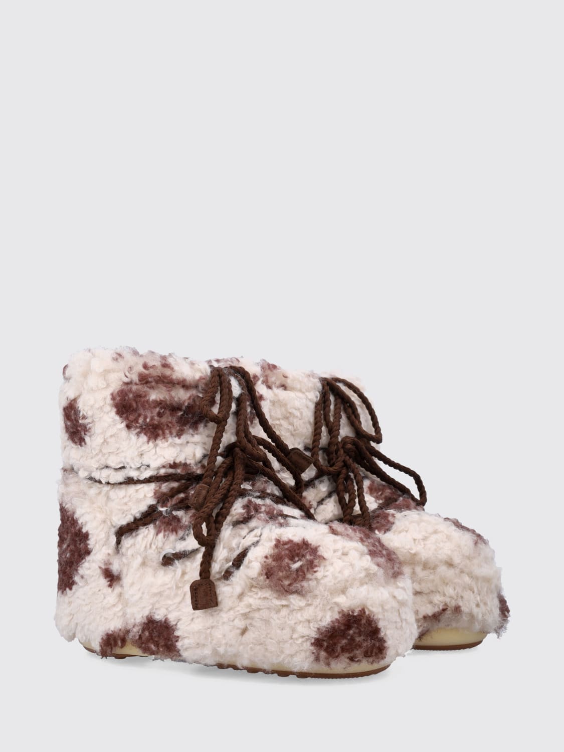 MOON BOOT BOOTS: Flat ankle boot woman Moon Boot, White - Img 2