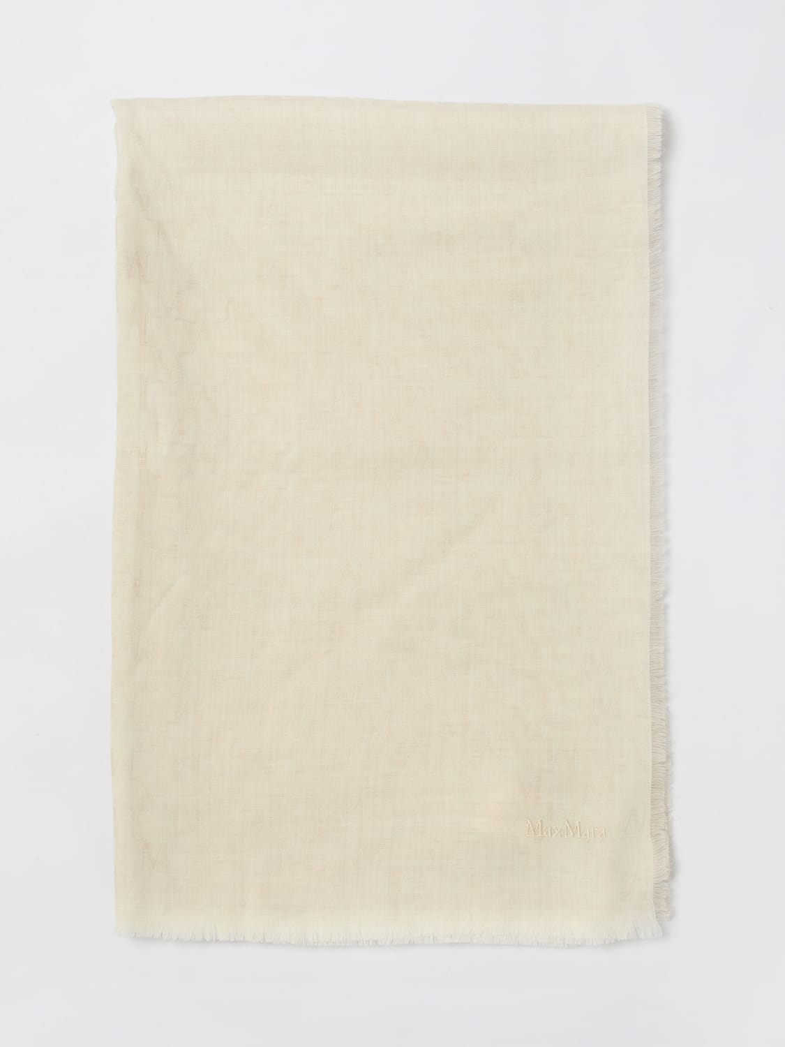 MAX MARA SCARF: Scarf woman Max Mara, White - Img 1