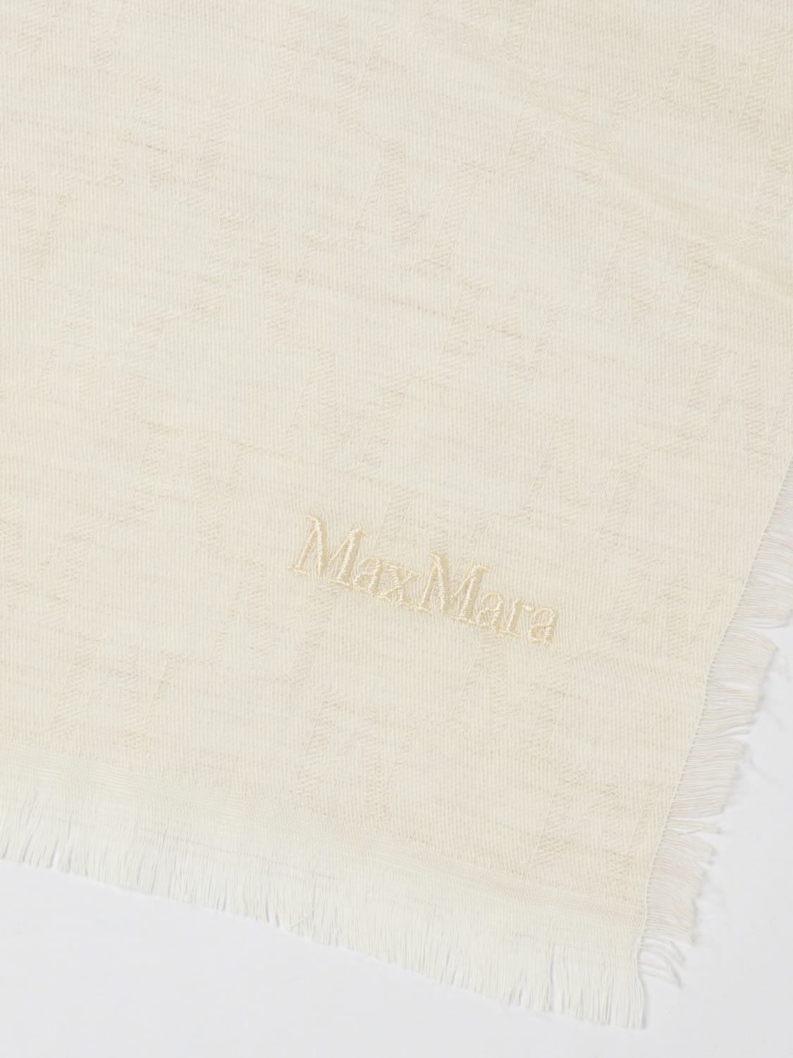MAX MARA SCARF: Scarf woman Max Mara, White - Img 3