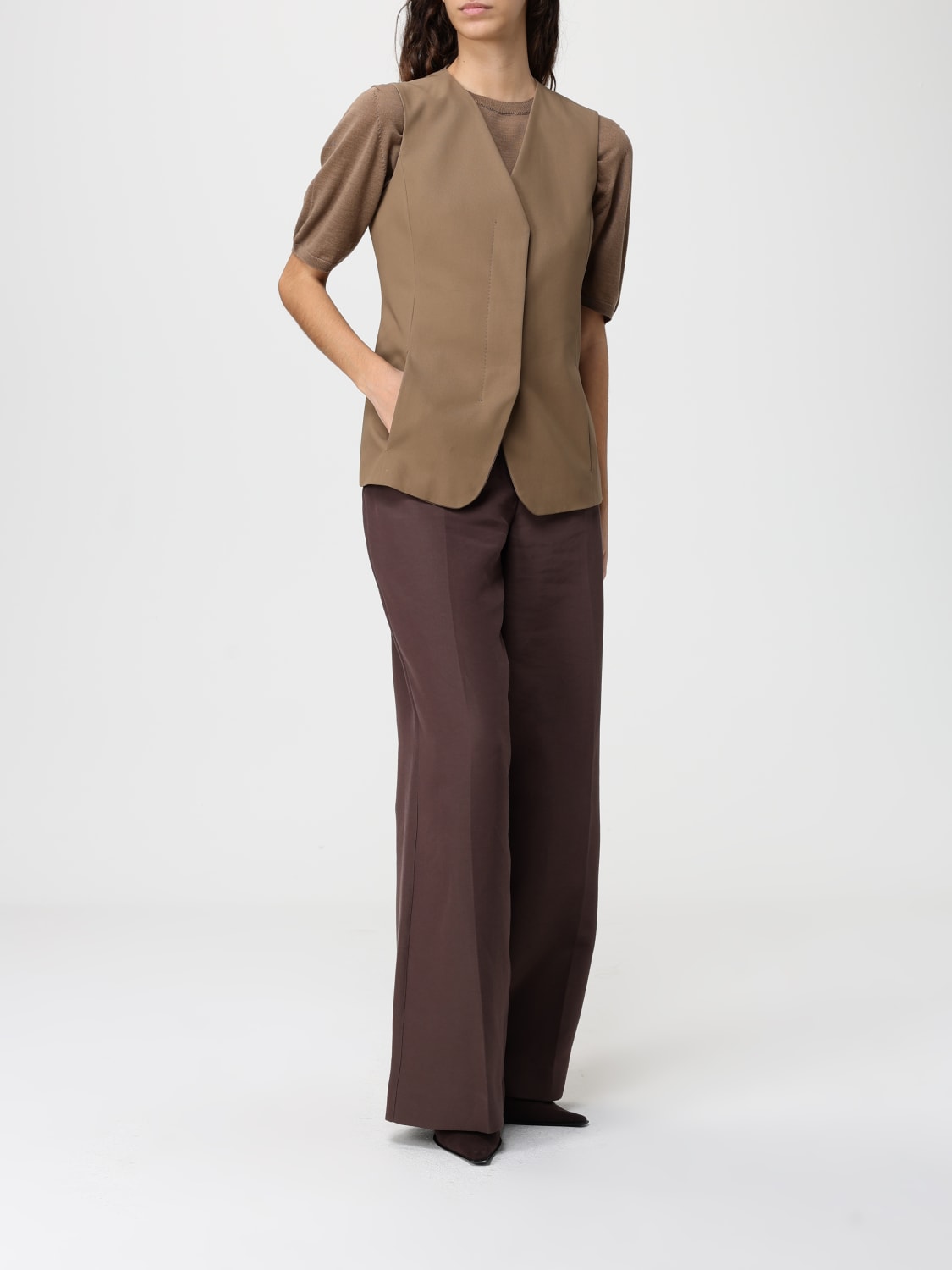 MAX MARA WESTE: Weste damen Max Mara, Braun - Img 2