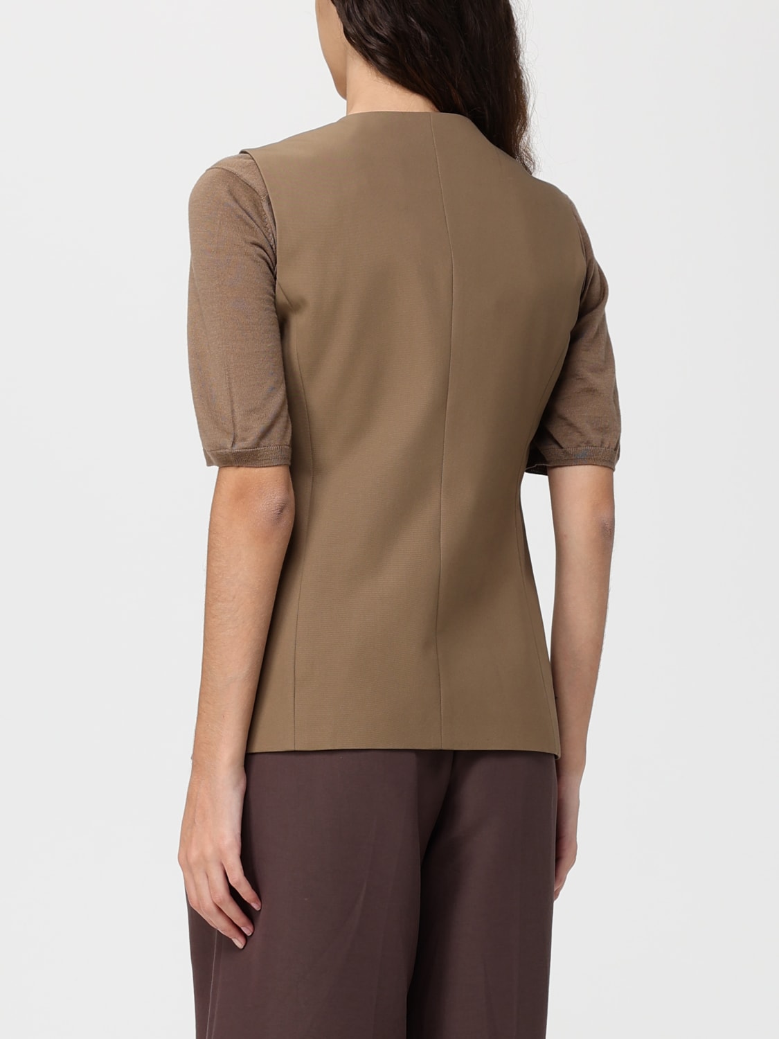 MAX MARA WESTE: Weste damen Max Mara, Braun - Img 3