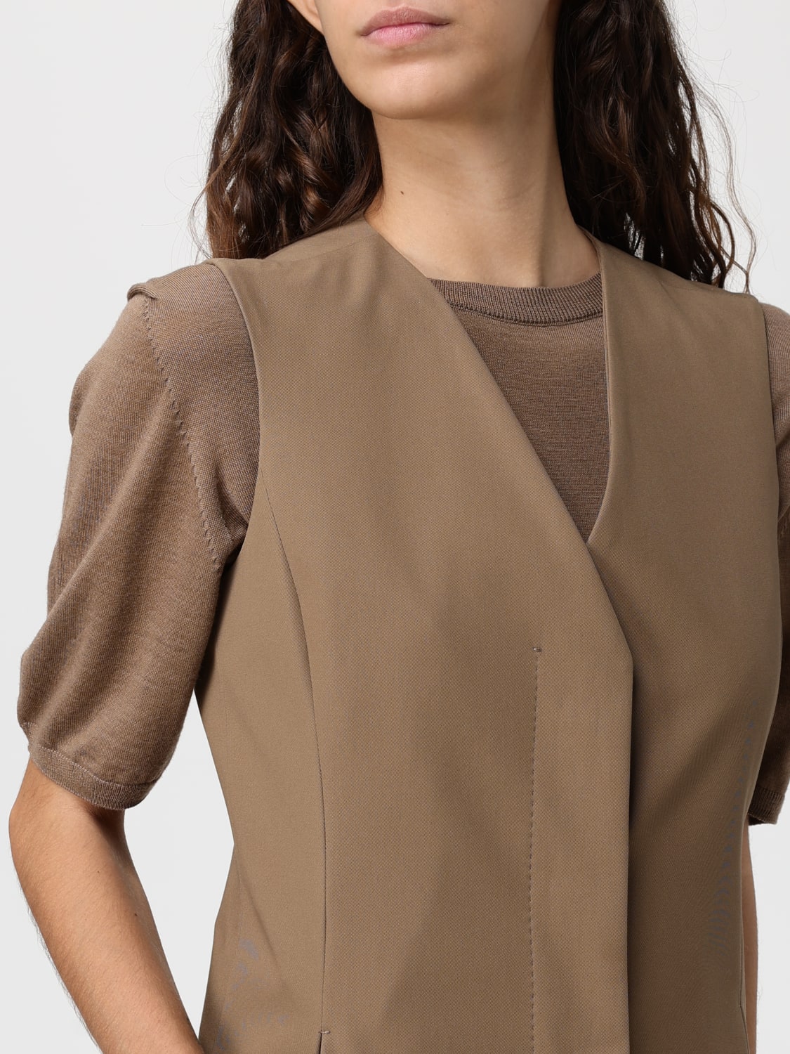 MAX MARA WESTE: Weste damen Max Mara, Braun - Img 5