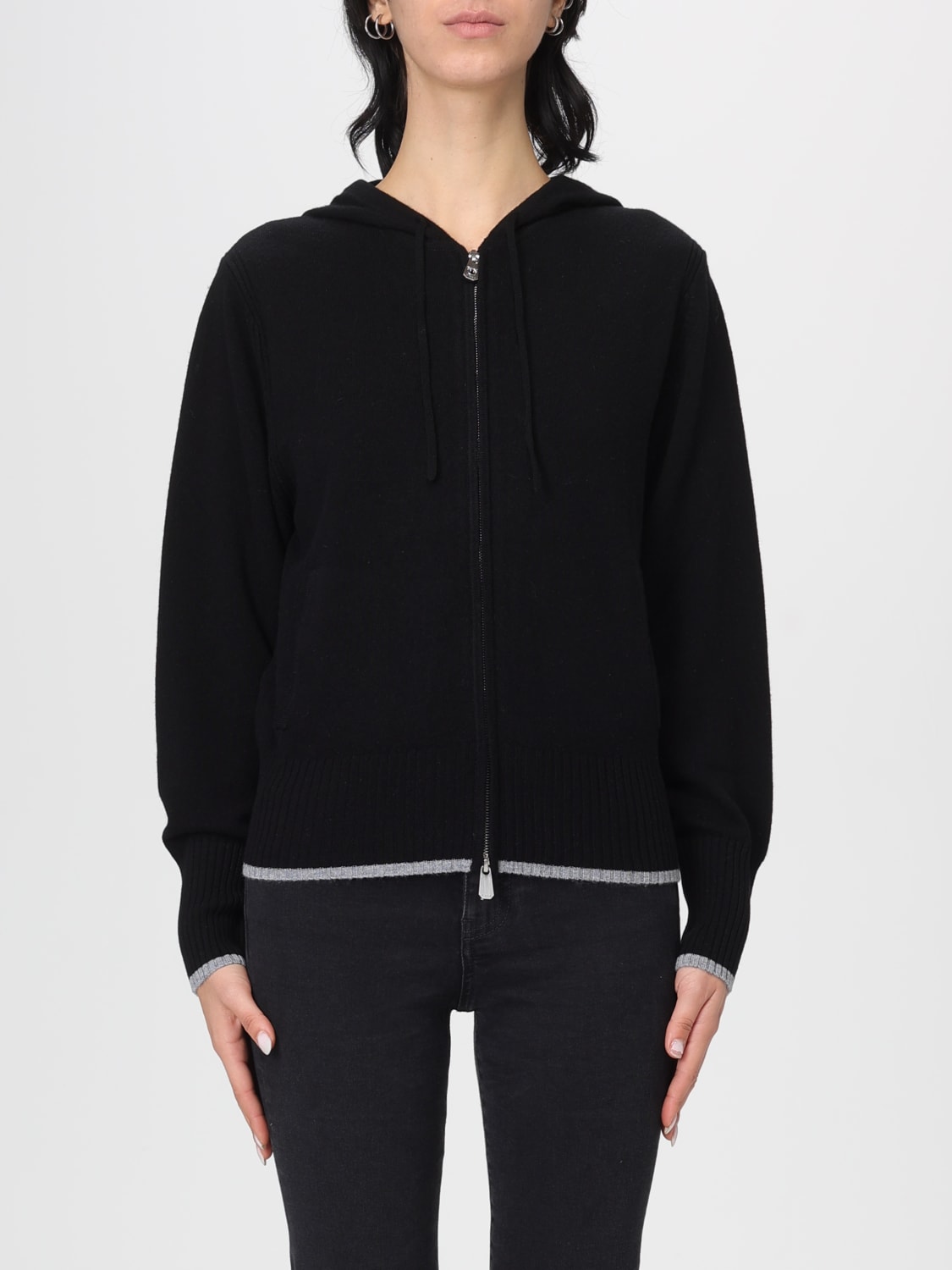 PINKO SUDADERA: Cárdigan mujer Pinko, Negro - Img 1