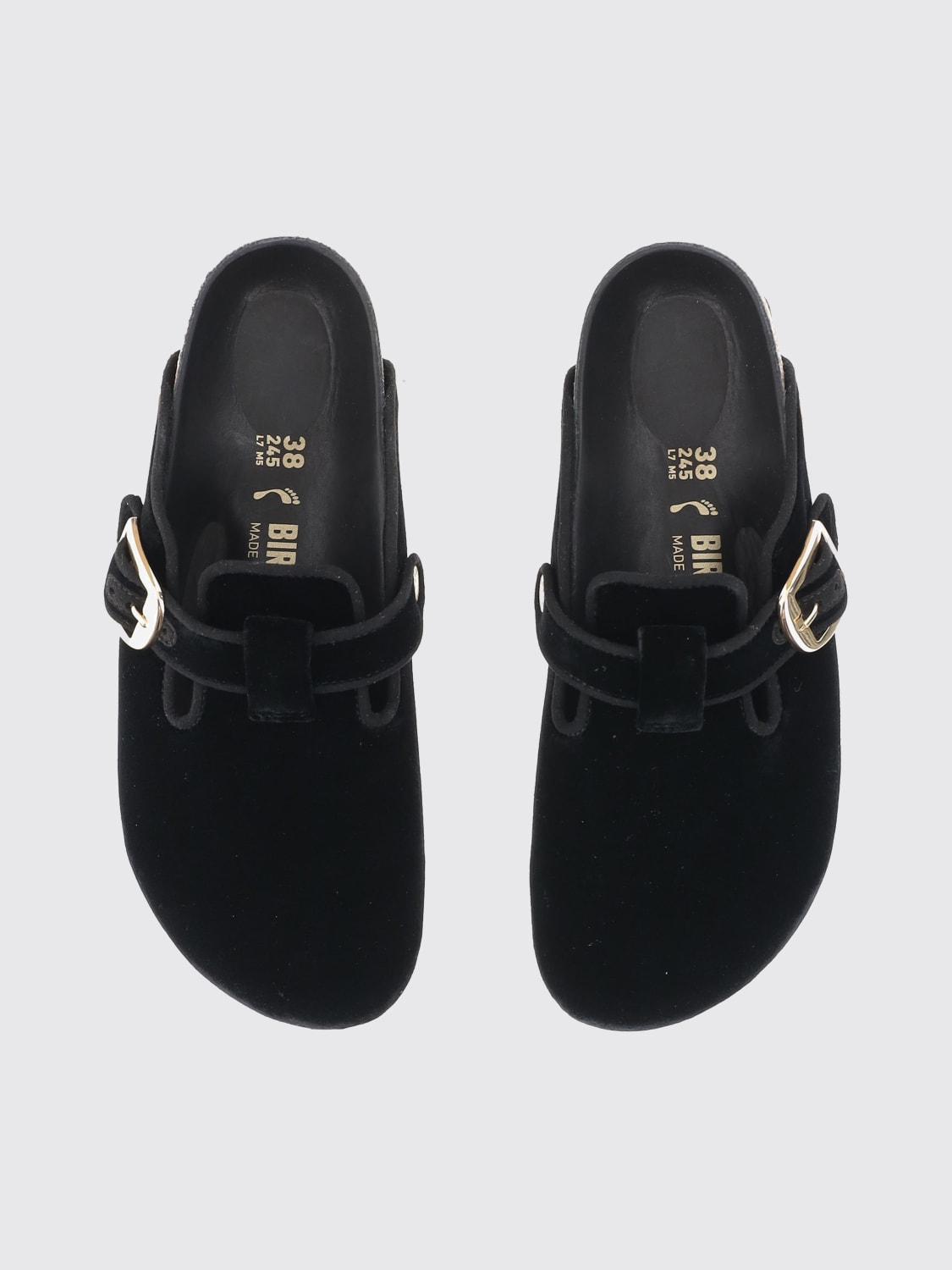 BIRKENSTOCK SHOES: Flat sandal woman Birkenstock, Black - Img 4