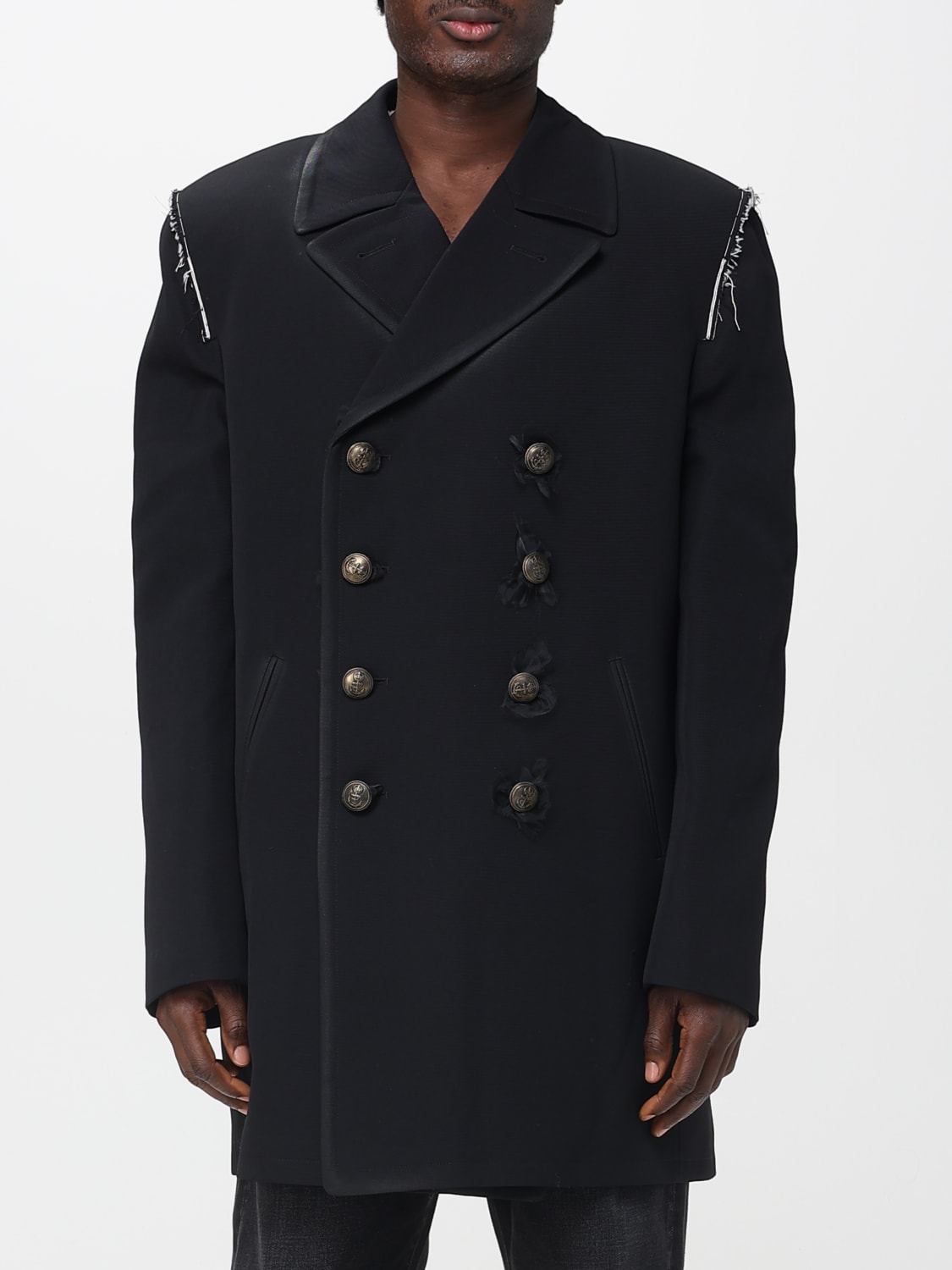 MAISON MARGIELA COAT: Trench coat men Maison Margiela, Black - Img 1