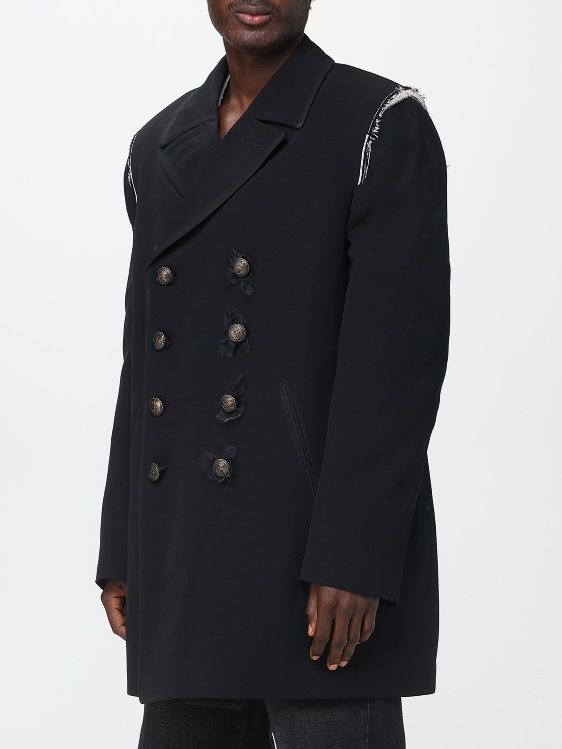 MAISON MARGIELA COAT: Trench coat men Maison Margiela, Black - Img 4