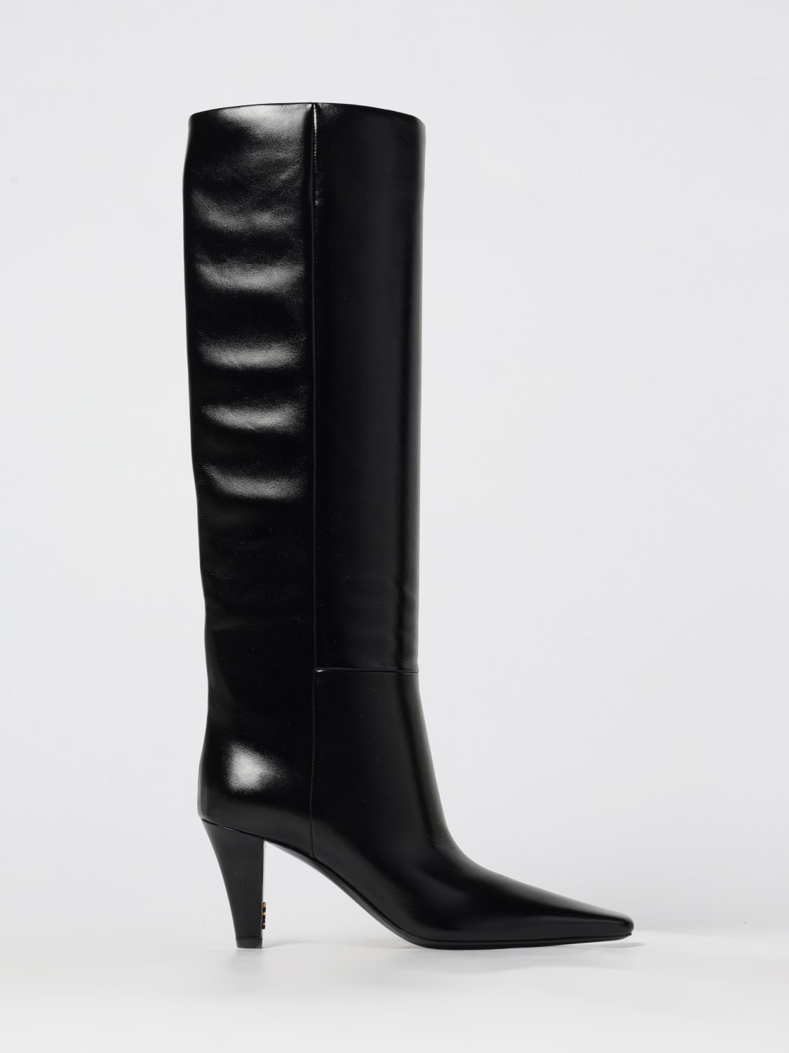 SAINT LAURENT STIVALI: Stivale Jill Saint Laurent in pelle , Nero - Img 1