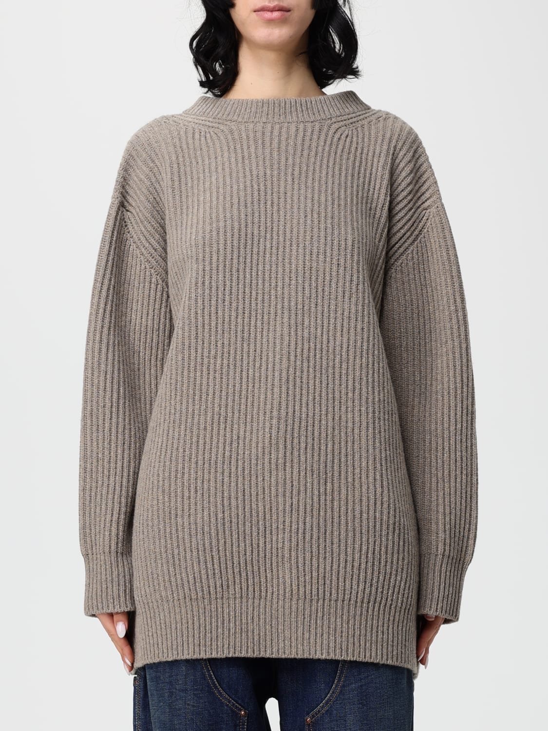 MM6 MAISON MARGIELA SWEATER: MM6 Maison Margiela women's sweater, Beige - Img 1