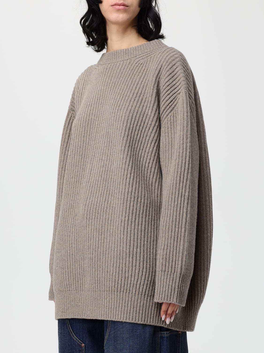 MM6 MAISON MARGIELA SWEATER: MM6 Maison Margiela women's sweater, Beige - Img 4