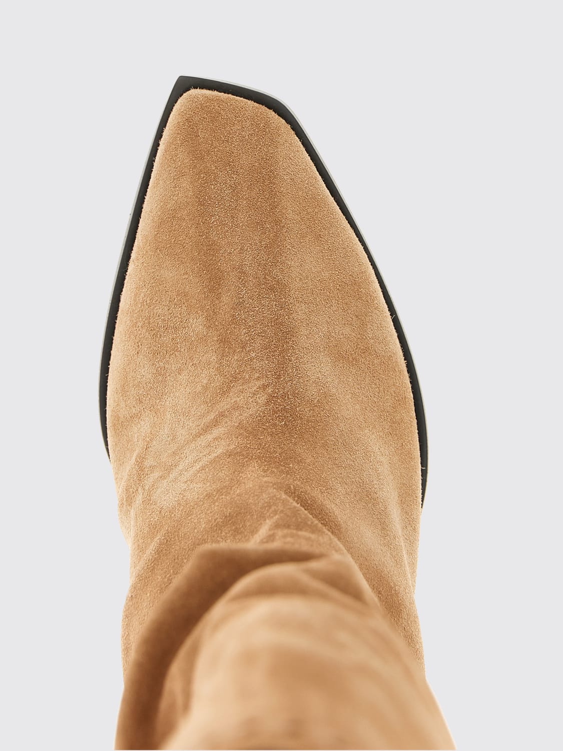 JIMMY CHOO BOOTS: Flat ankle boot woman Jimmy Choo, Beige - Img 4