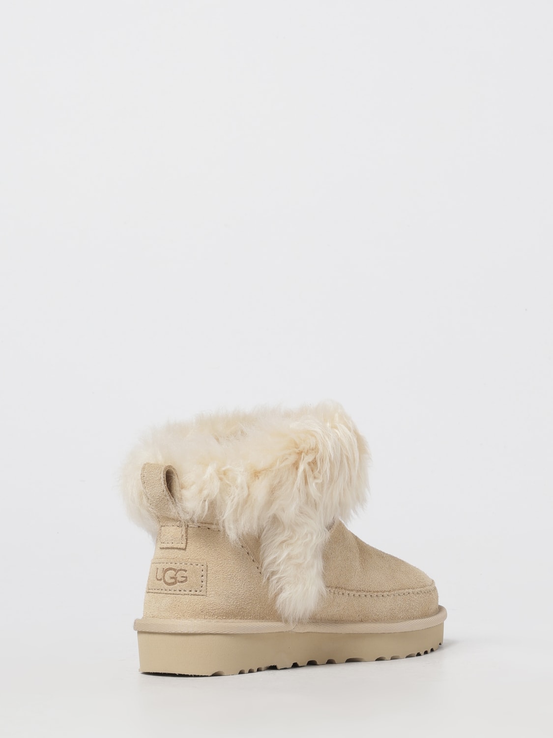 UGG STIVALI: Stivaletto Classic Mini Chalet UGG in camoscio, Beige - Img 3