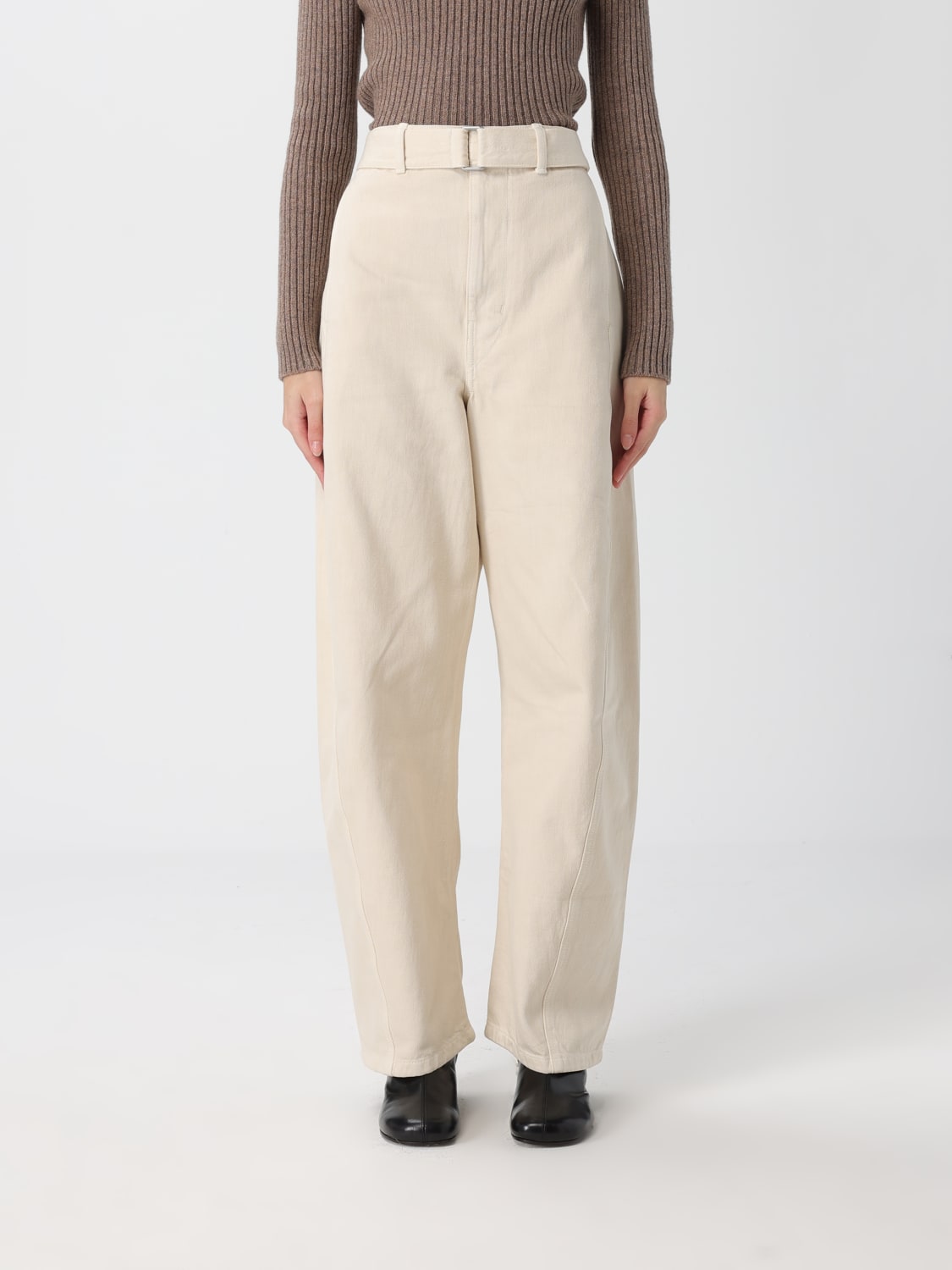 LEMAIRE PANTS: Pants woman Lemaire, Beige - Img 1