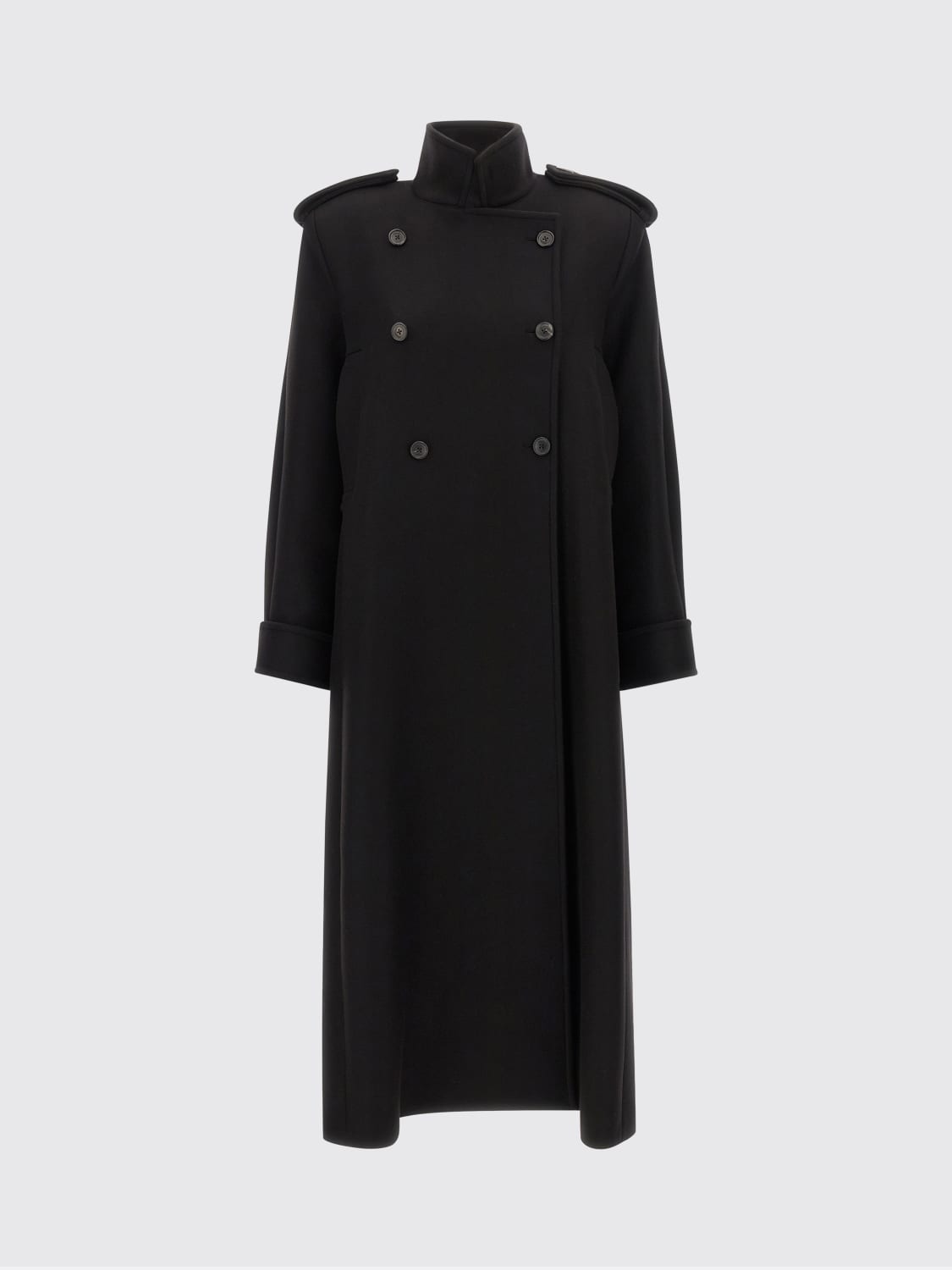 KHAITE COAT: Trench coat woman Khaite, Black - Img 1