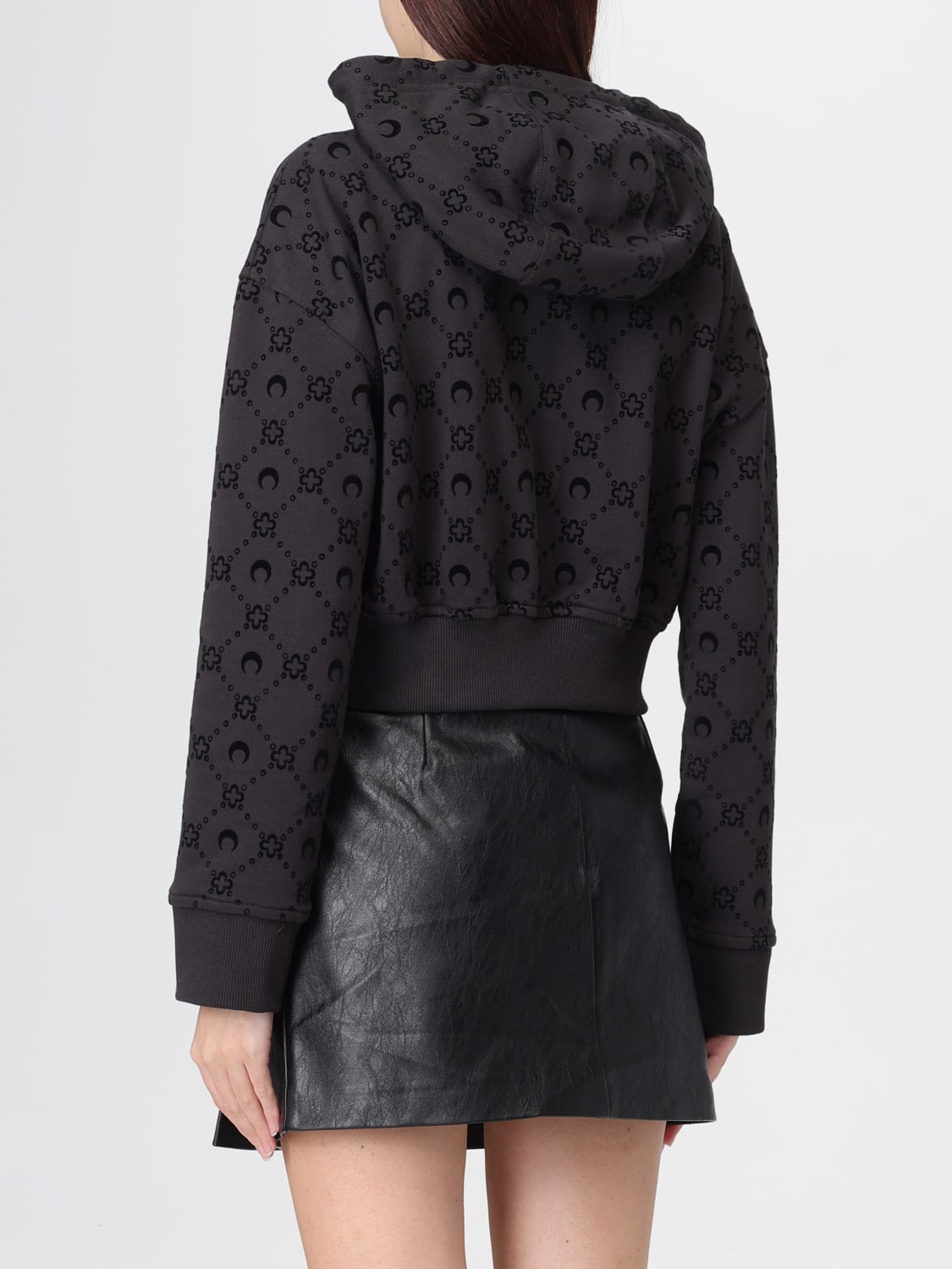 MARINE SERRE SWEATSHIRT: Sweatshirt woman Marine Serre, Black - Img 3