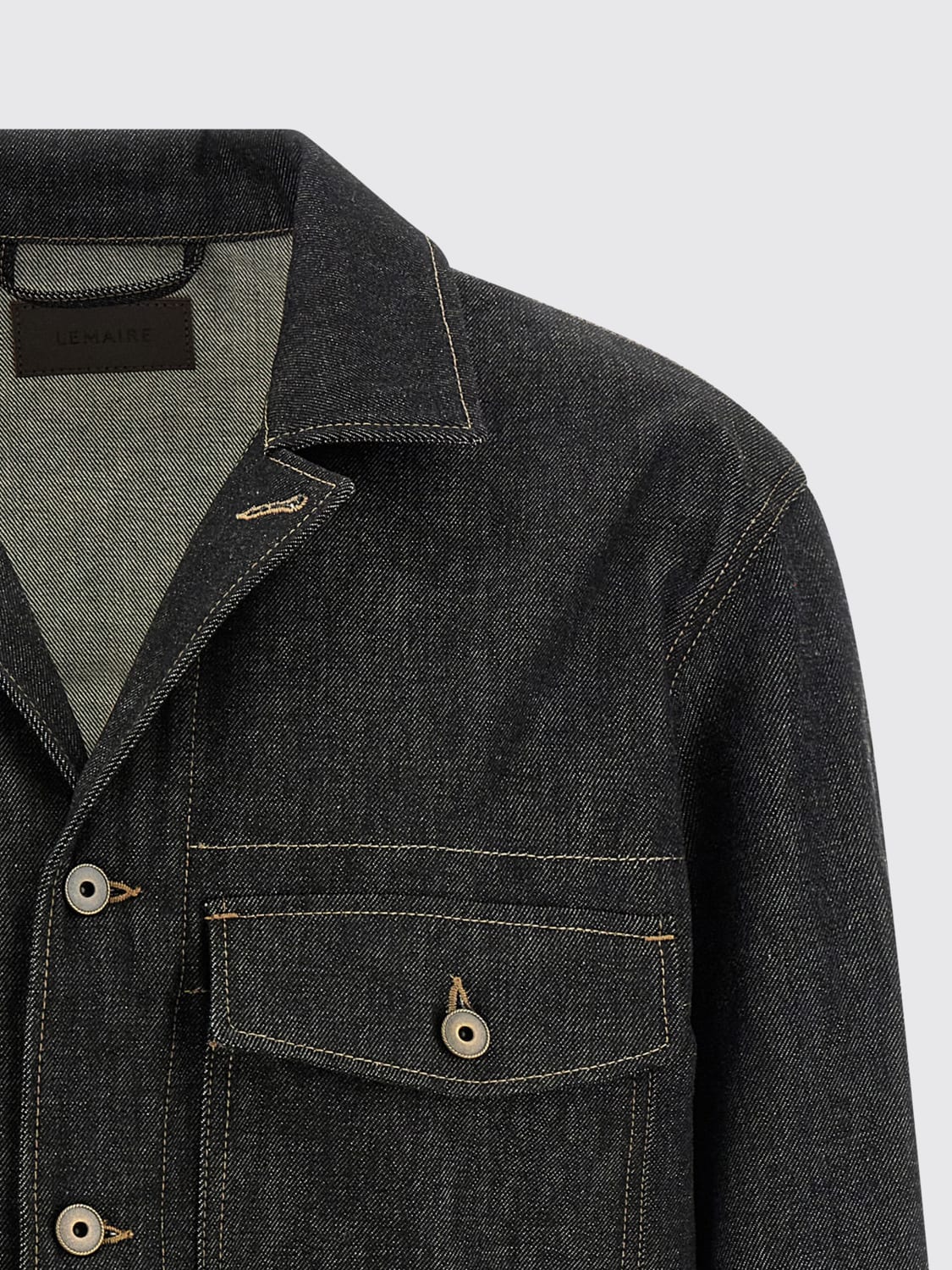 LEMAIRE 外套: 外套 男士 Lemaire, 蓝色 - Img 3