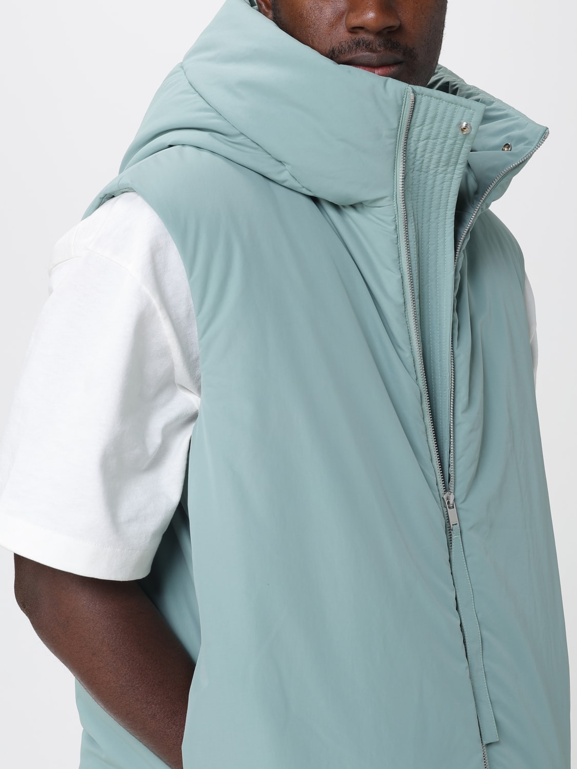 JIL SANDER CHALECO: Chaleco hombre Jil Sander, Verde - Img 5