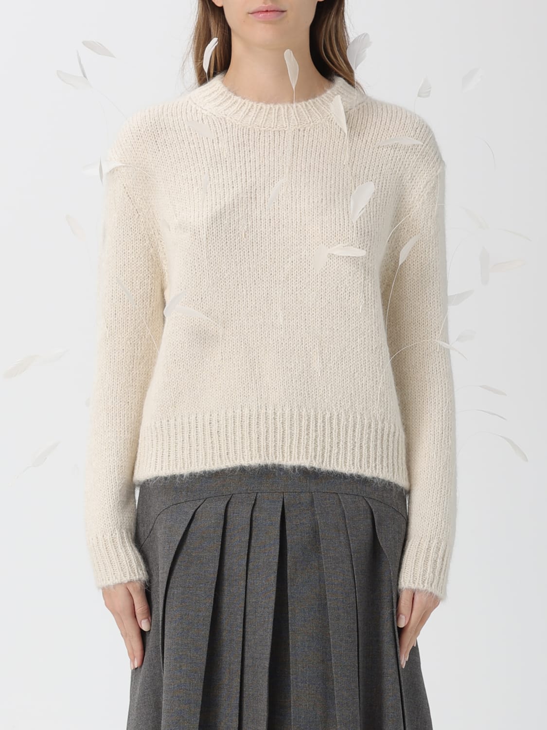 JIL SANDER SWEATER: Cardigan woman Jil Sander, White - Img 1