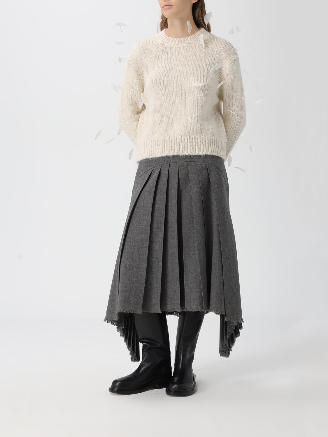 JIL SANDER SWEATER: Cardigan woman Jil Sander, White - Img 2