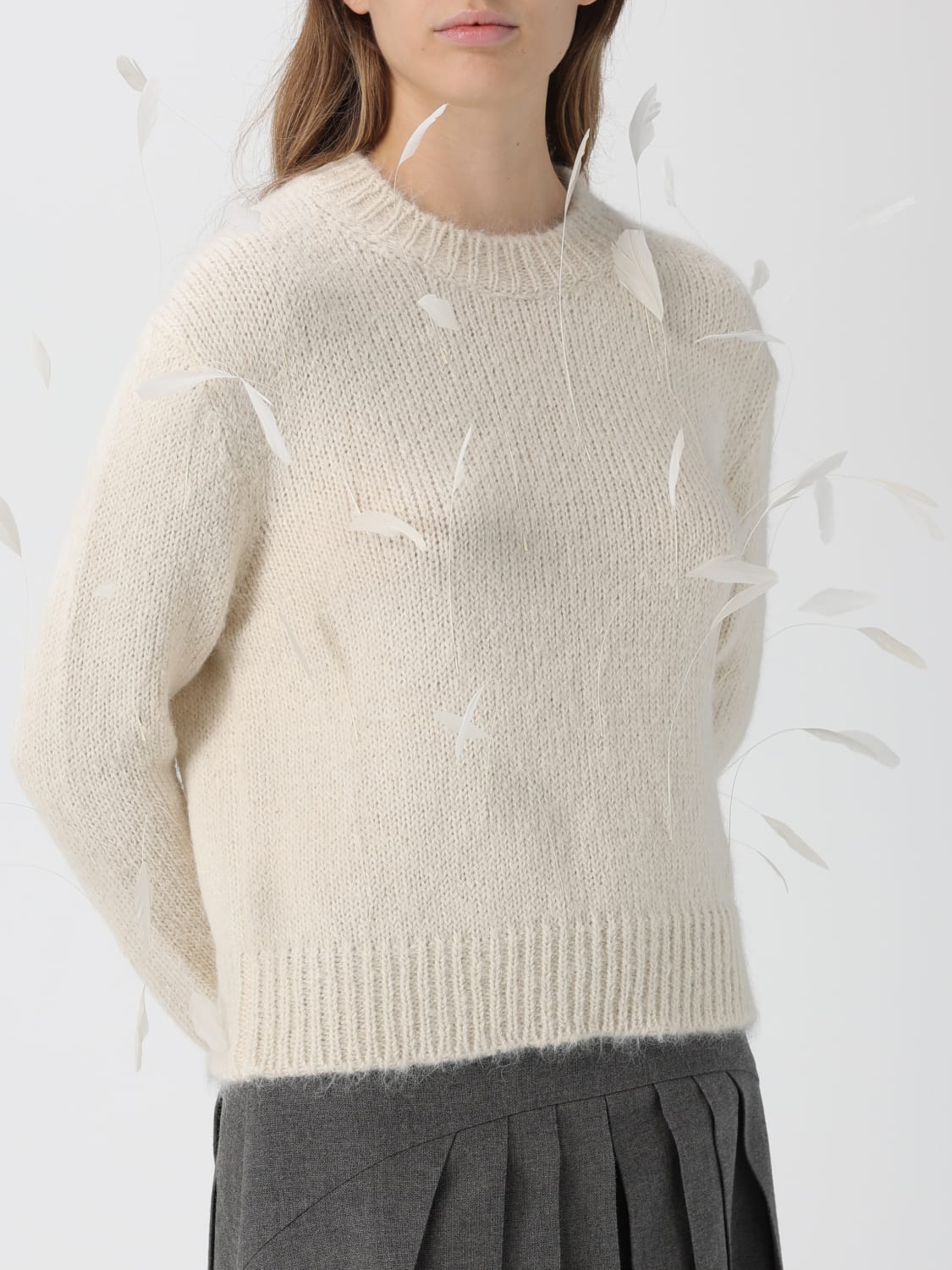 JIL SANDER SWEATER: Cardigan woman Jil Sander, White - Img 5