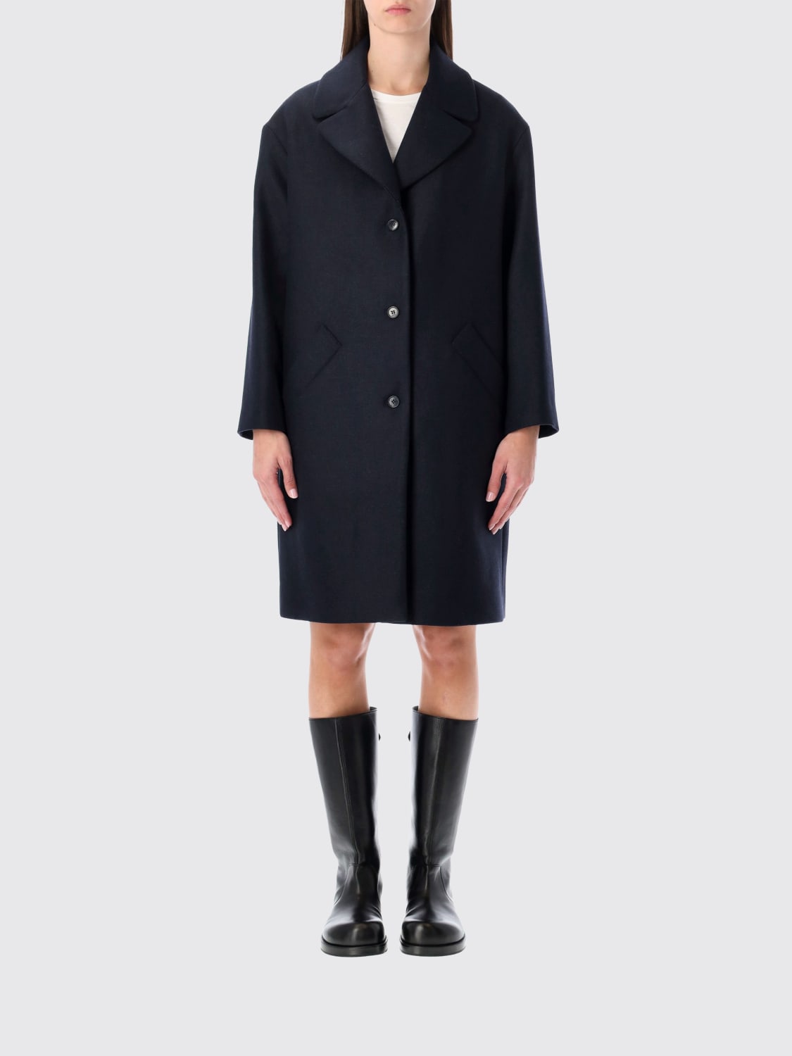 A.P.C. COAT: Coat woman A.P.C., Blue - Img 1