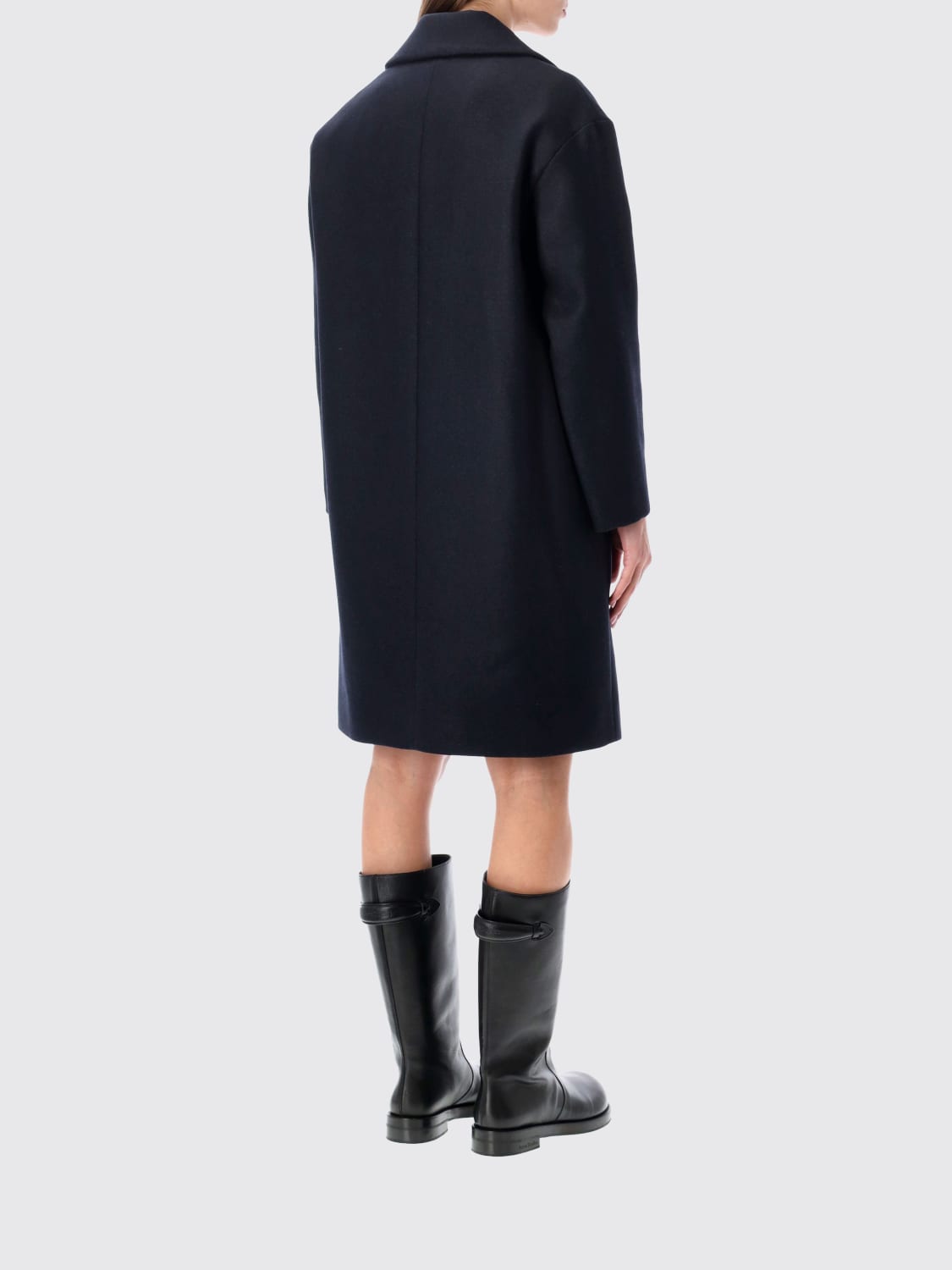 A.P.C. COAT: Coat woman A.P.C., Blue - Img 2