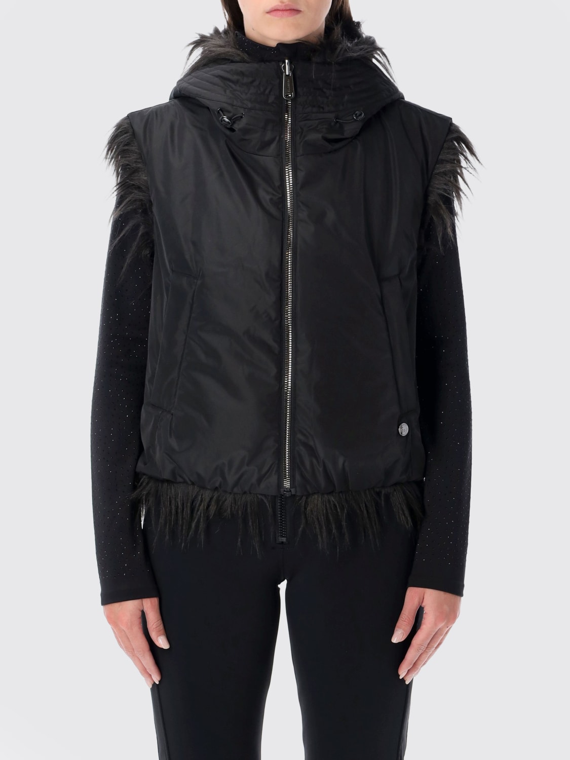 GOLDBERGH PELZMANTEL: Mantel damen Goldbergh, Schwarz - Img 1