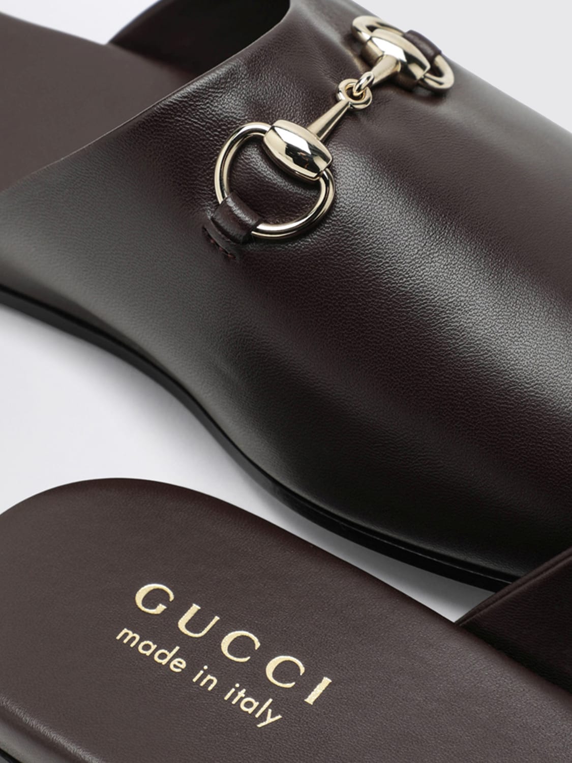 GUCCI SHOES: Sandals men Gucci, Brown - Img 4