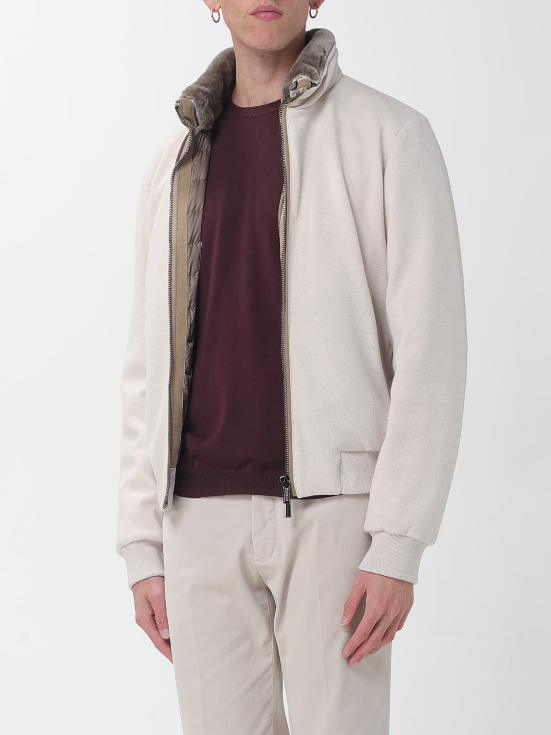 MOORER JACKET: Coat men Moorer, White - Img 3