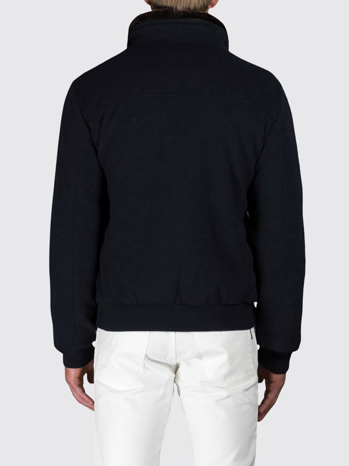 MOORER JACKET: Coat men Moorer, Blue - Img 2