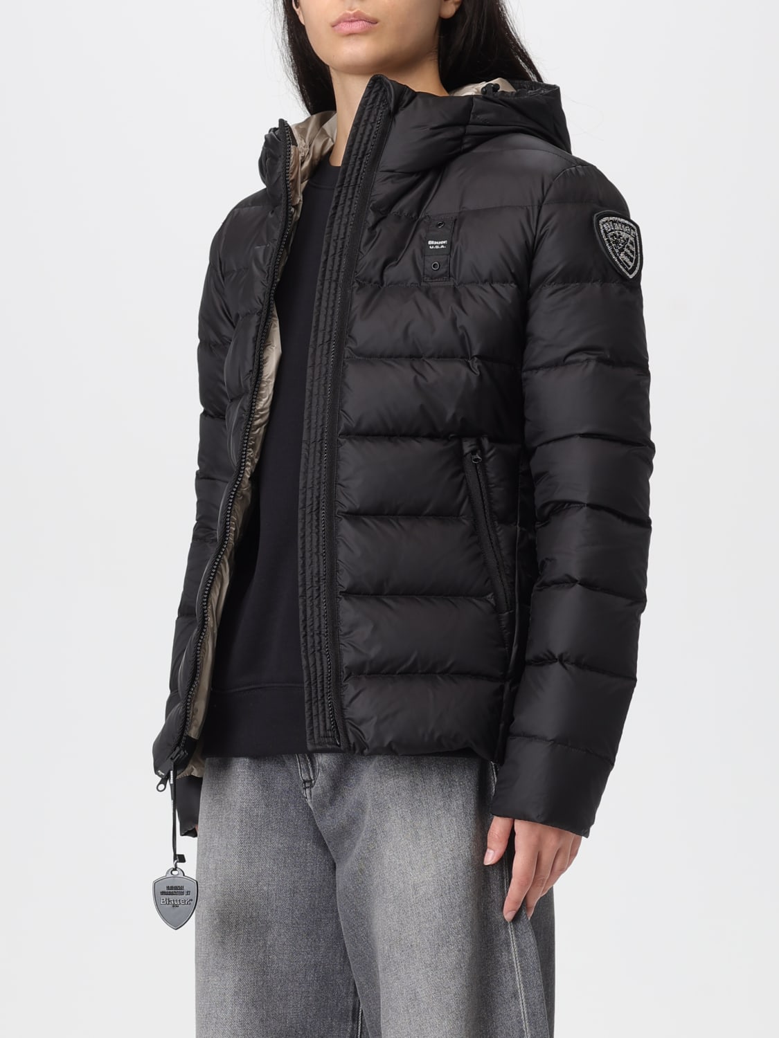 BLAUER JACKET: Jacket woman Blauer, Black - Img 3