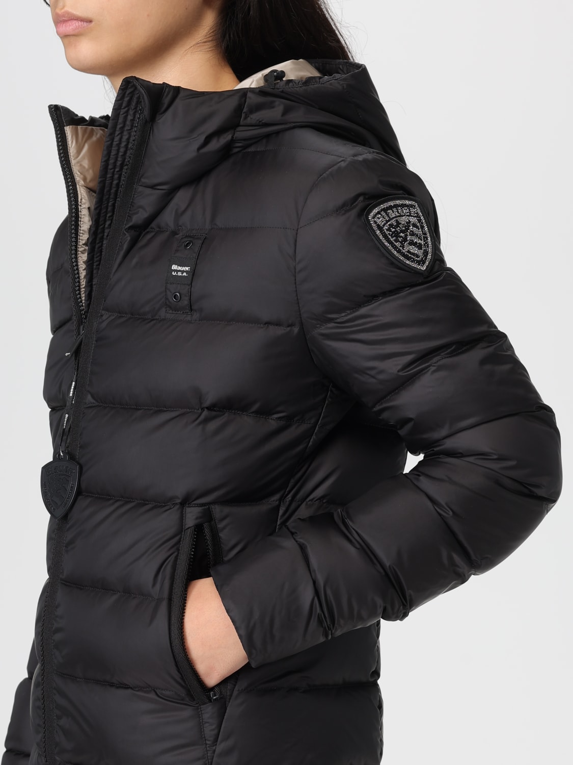 BLAUER JACKET: Jacket woman Blauer, Black - Img 4
