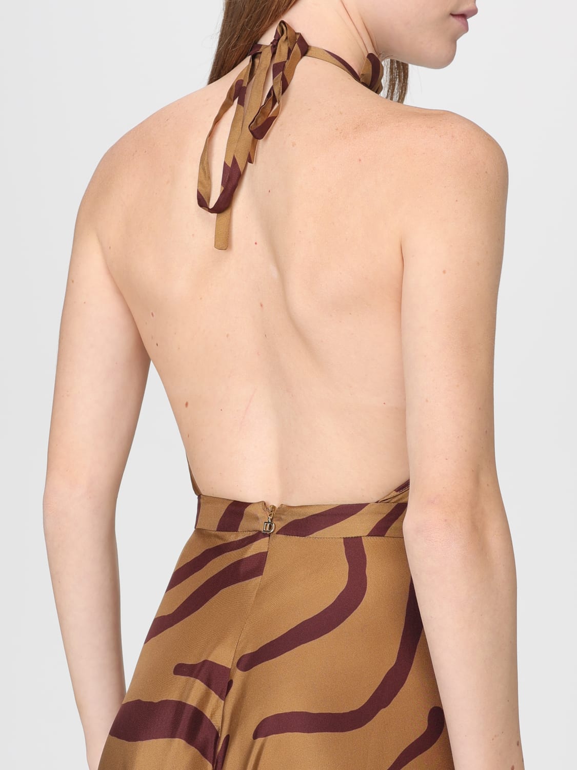 RAQUEL DINIZ DRESS: Dress woman Raquel Diniz, Brown - Img 3