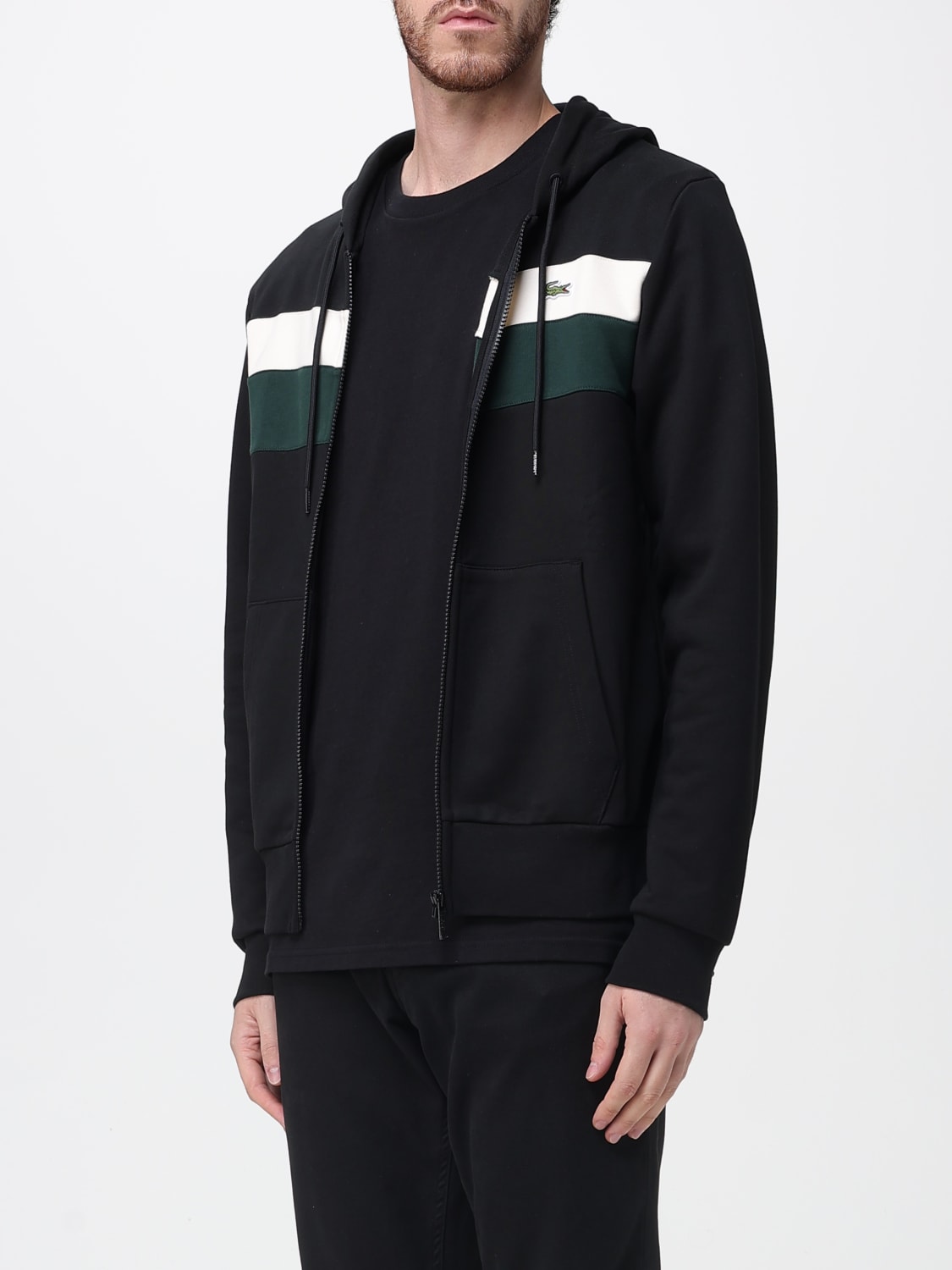 LACOSTE SWEATSHIRT: Sweatshirt men Lacoste, Black - Img 3